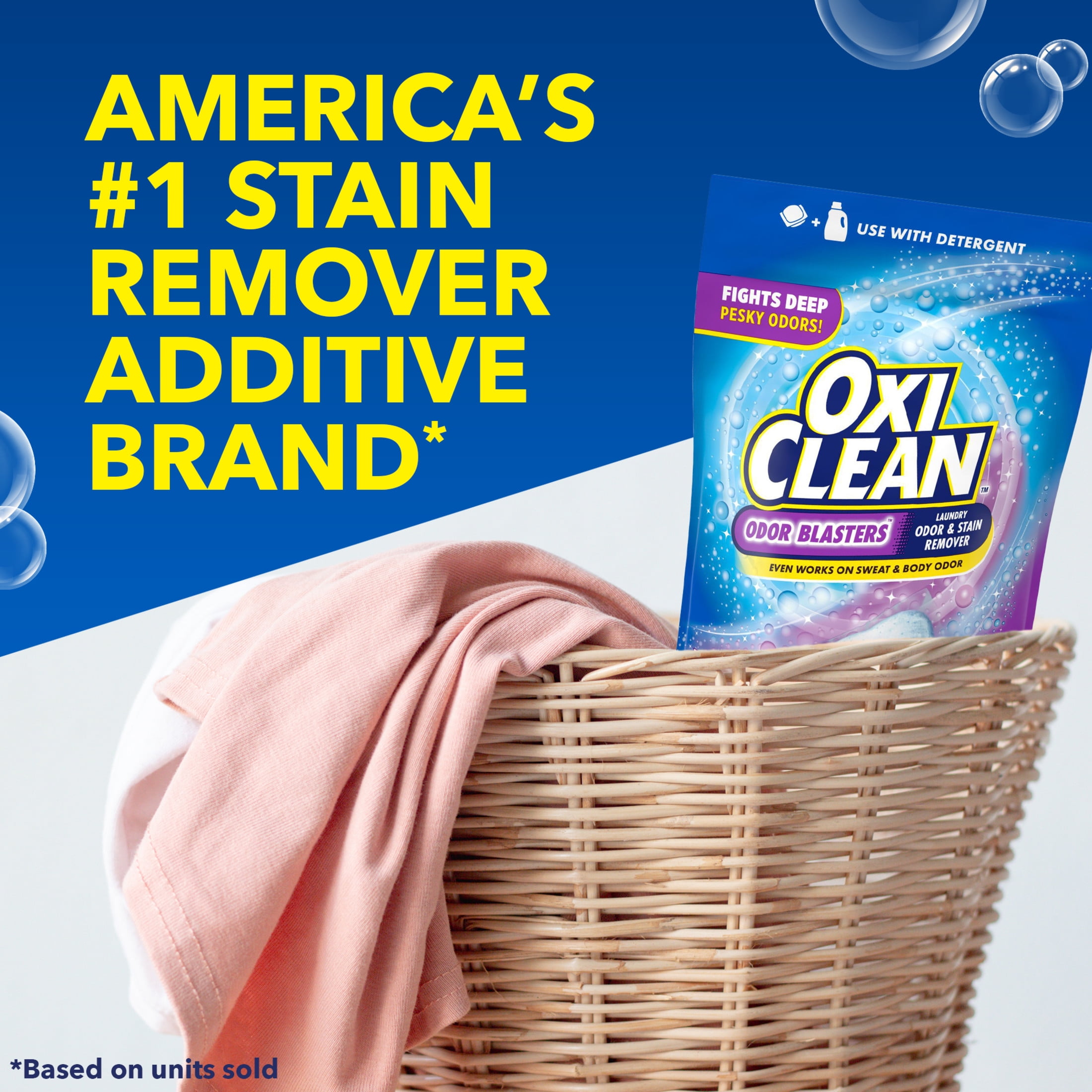 OxiClean Odor Blasters Laundry Stain Remover and Odor Eliminator Power Paks (24 Count) 3xn2p