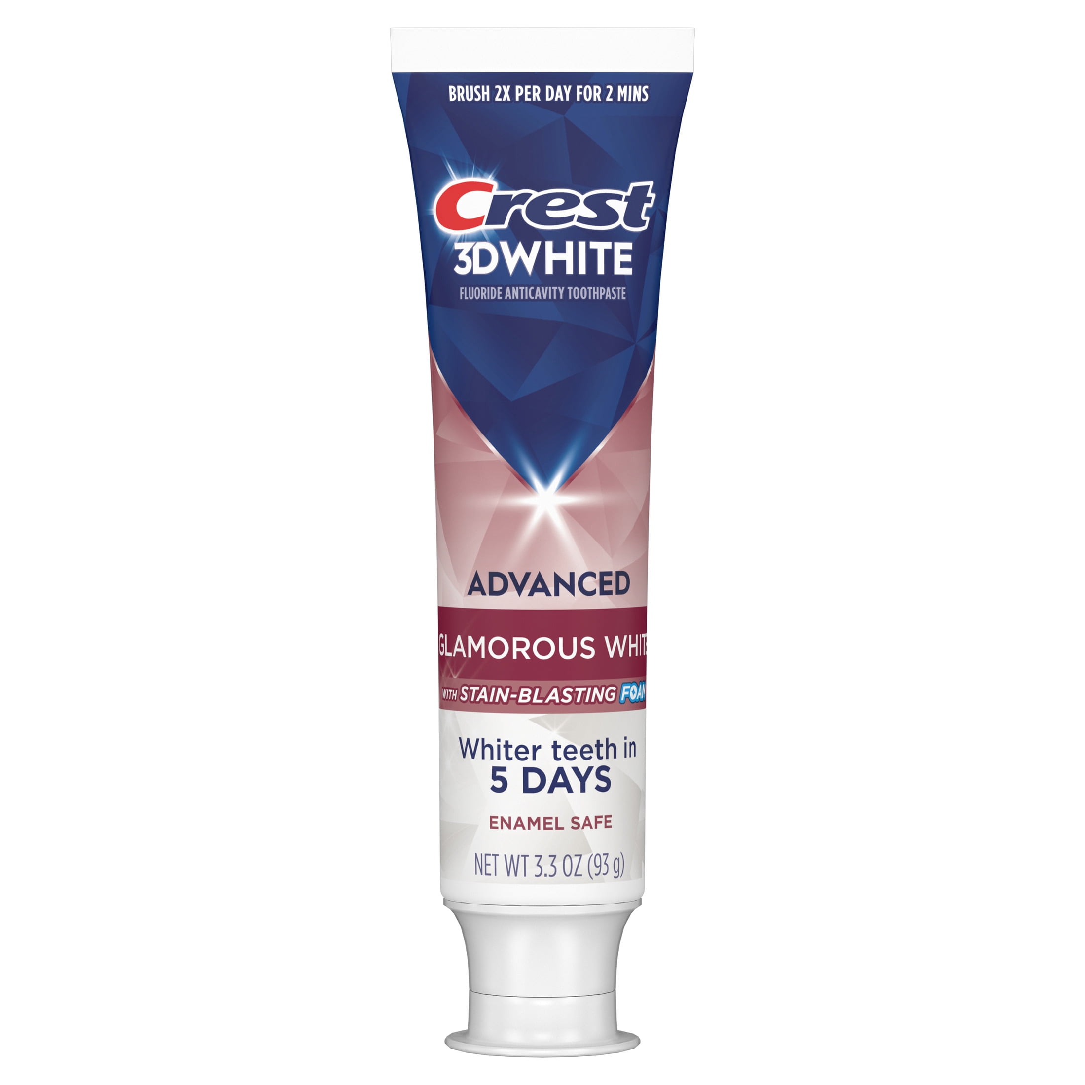 Crest 3D White Advanced Glamorous White Whitening Toothpaste (White, 3.3 oz) l7uh2