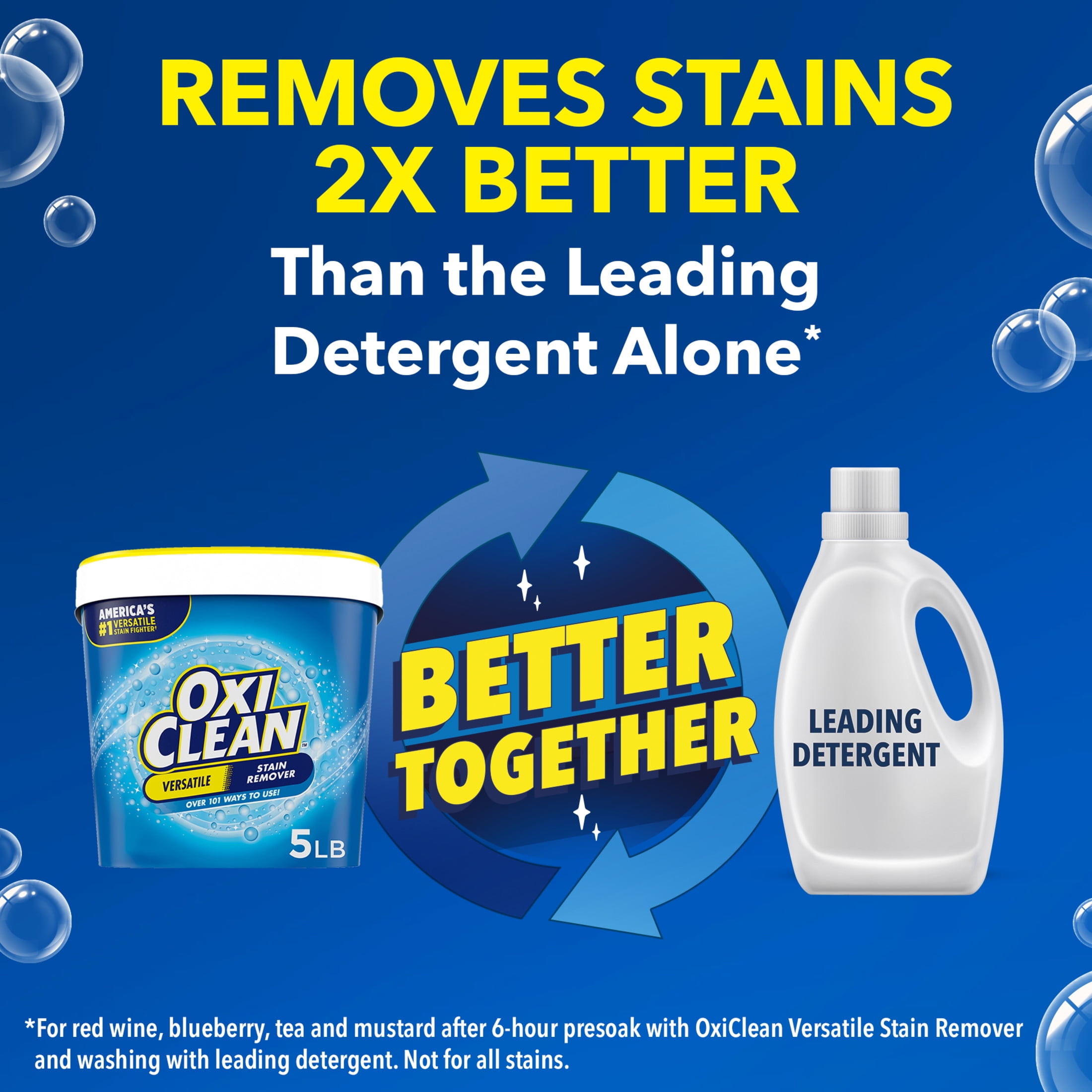 OxiClean Versatile Stain Remover Powder (Oxygen-Powered Laundry Booster and Household Cleaner, 5 lb) gviw6