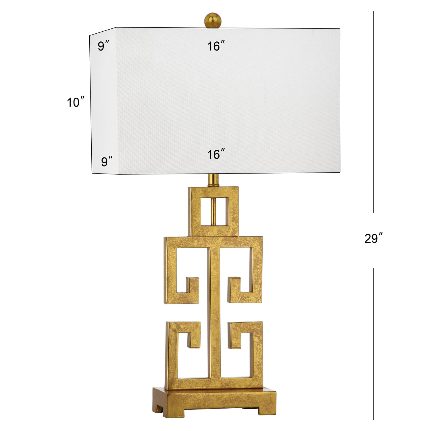 Safavieh Greek Key Table Lamp (Antique Gold, 29 in) 0d2fn