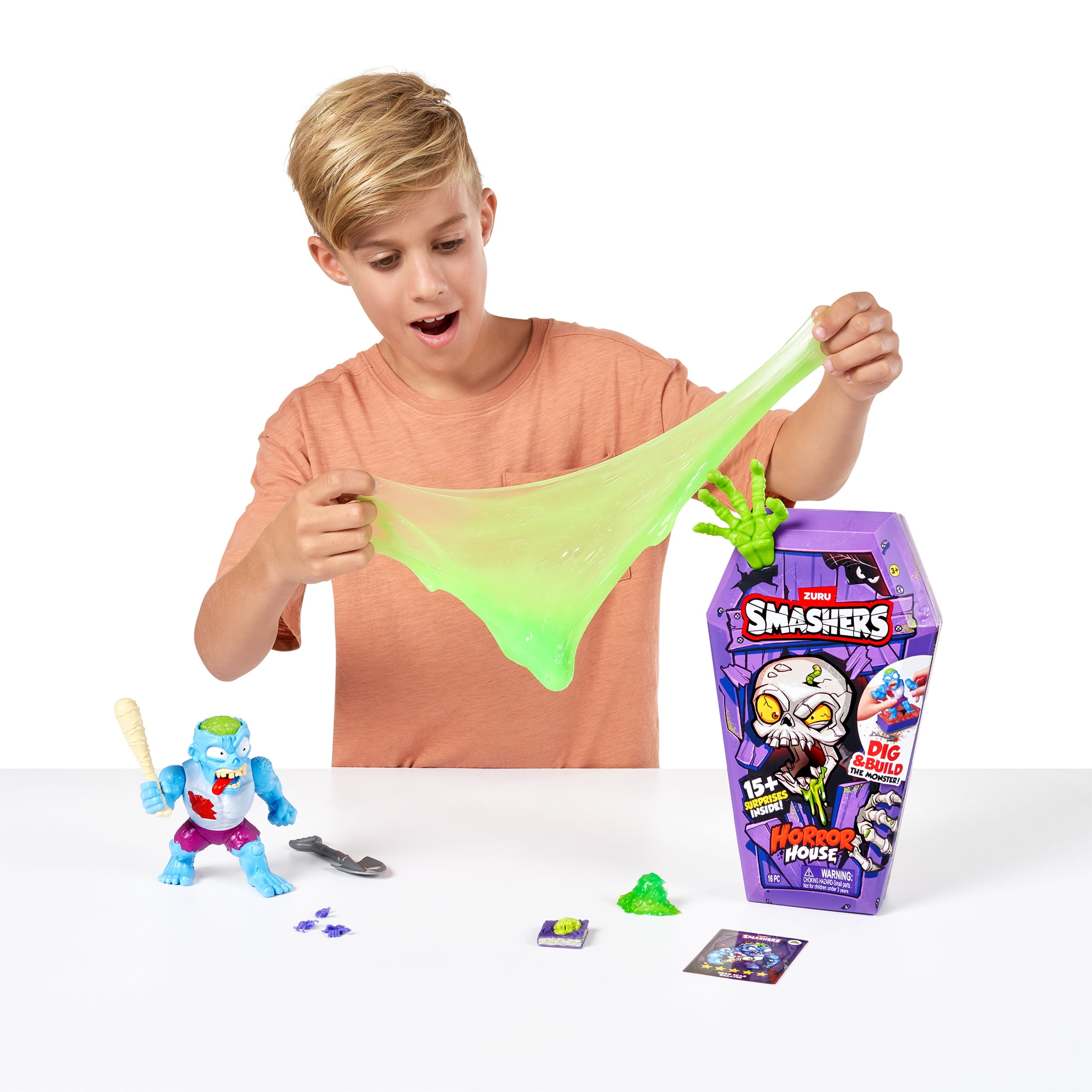Smashers Horror House Interactive Surprise Unboxing Collectible Toy Set (15 Pieces) rvc6w