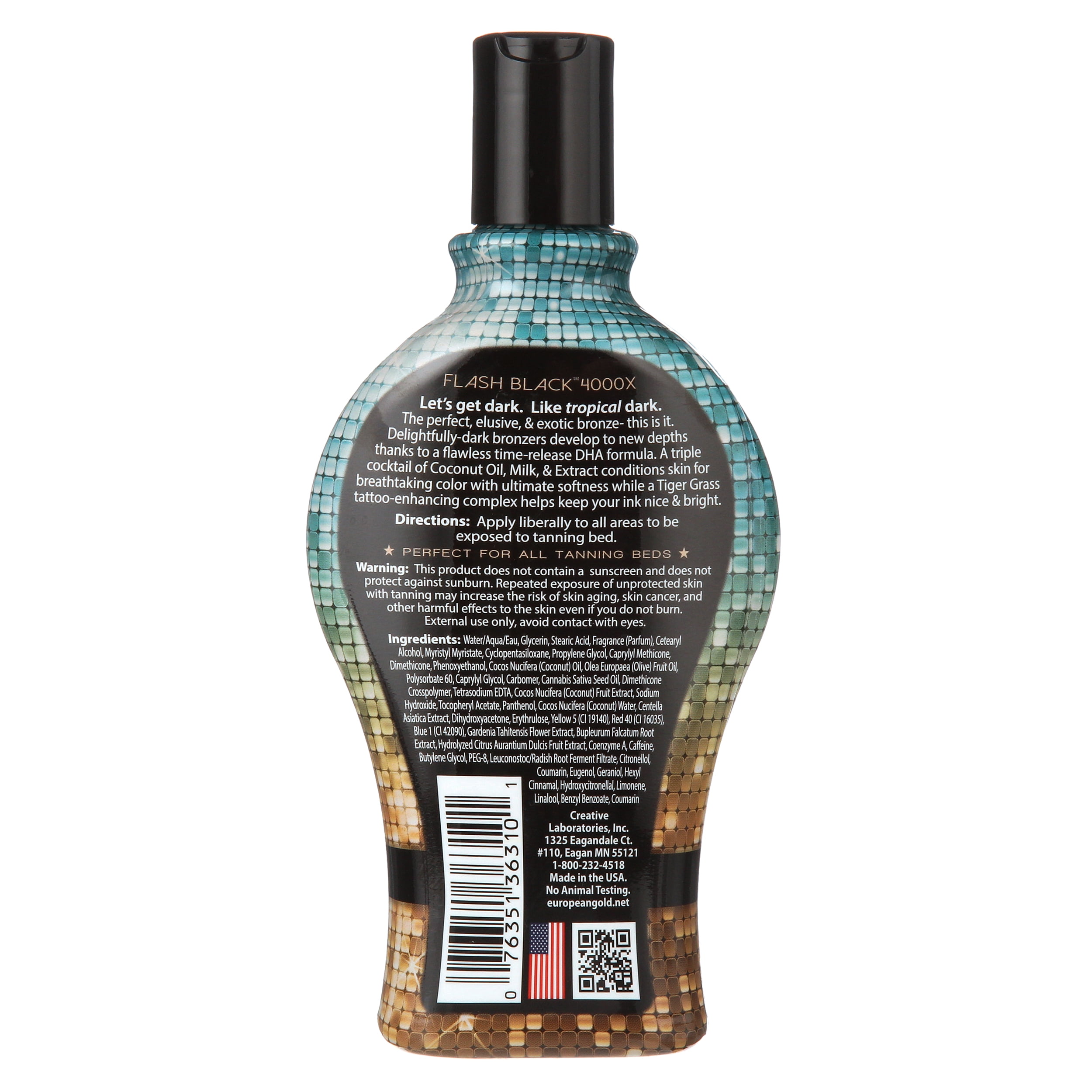 European Gold 4000x Ultra Dark Bronzer Sun Care Lotion (Gold, 12 fl oz) 9z4tf