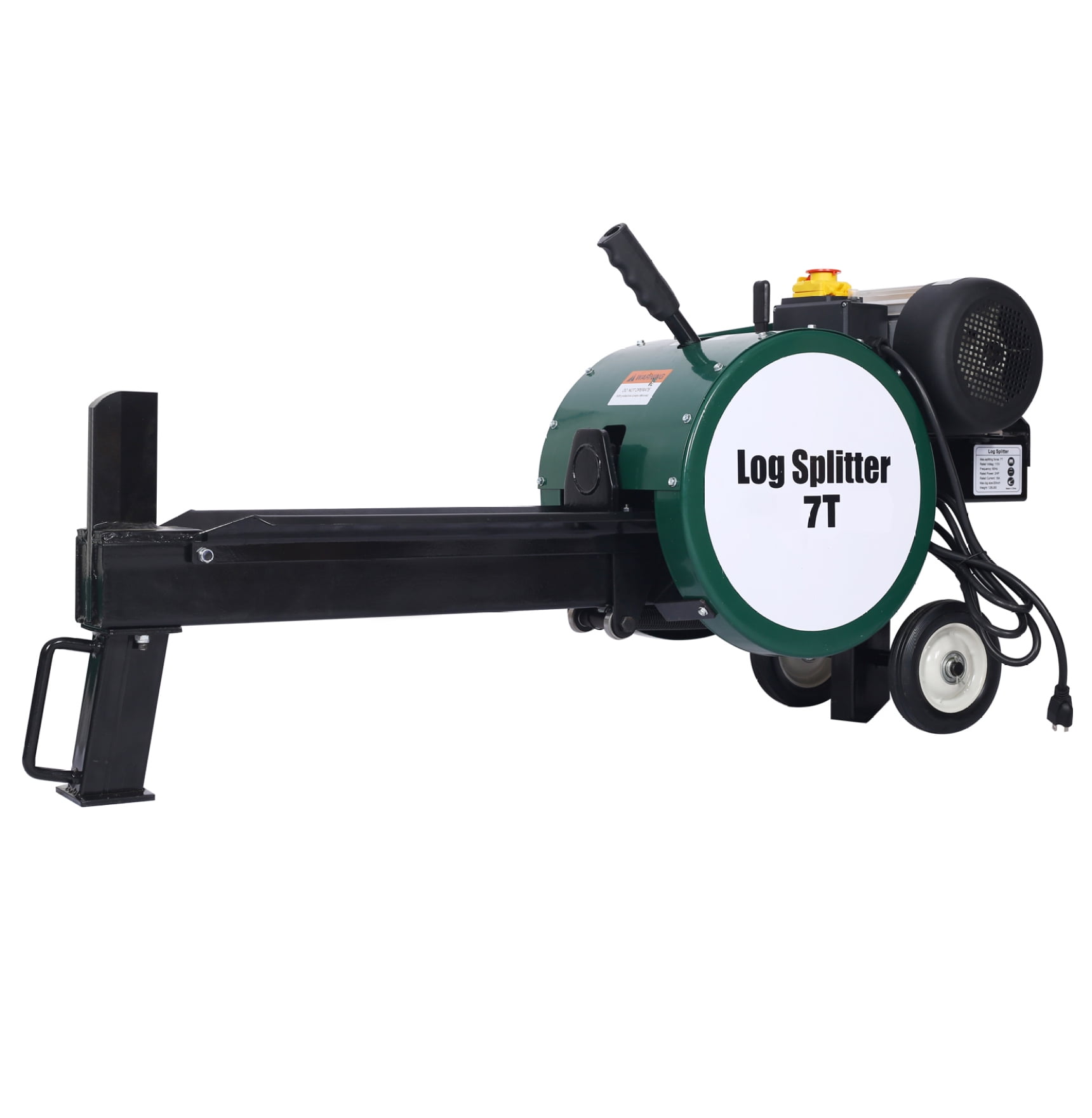 WALDSDWAL Electric Log Splitter 7 Ton Kinetic Wood Splitter (Silver, 18 in) h6vng
