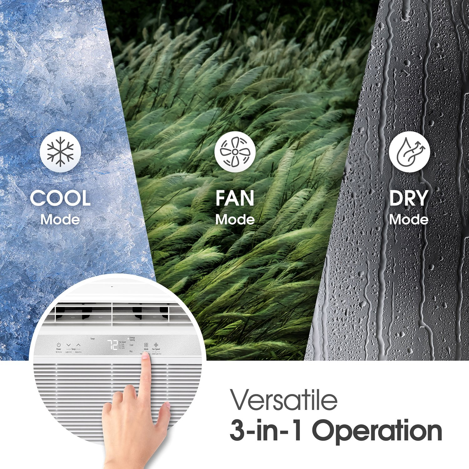 LG 8000 BTU Window-Mount Air Conditioner with Remote Control (White, 350 sq ft) t08rg