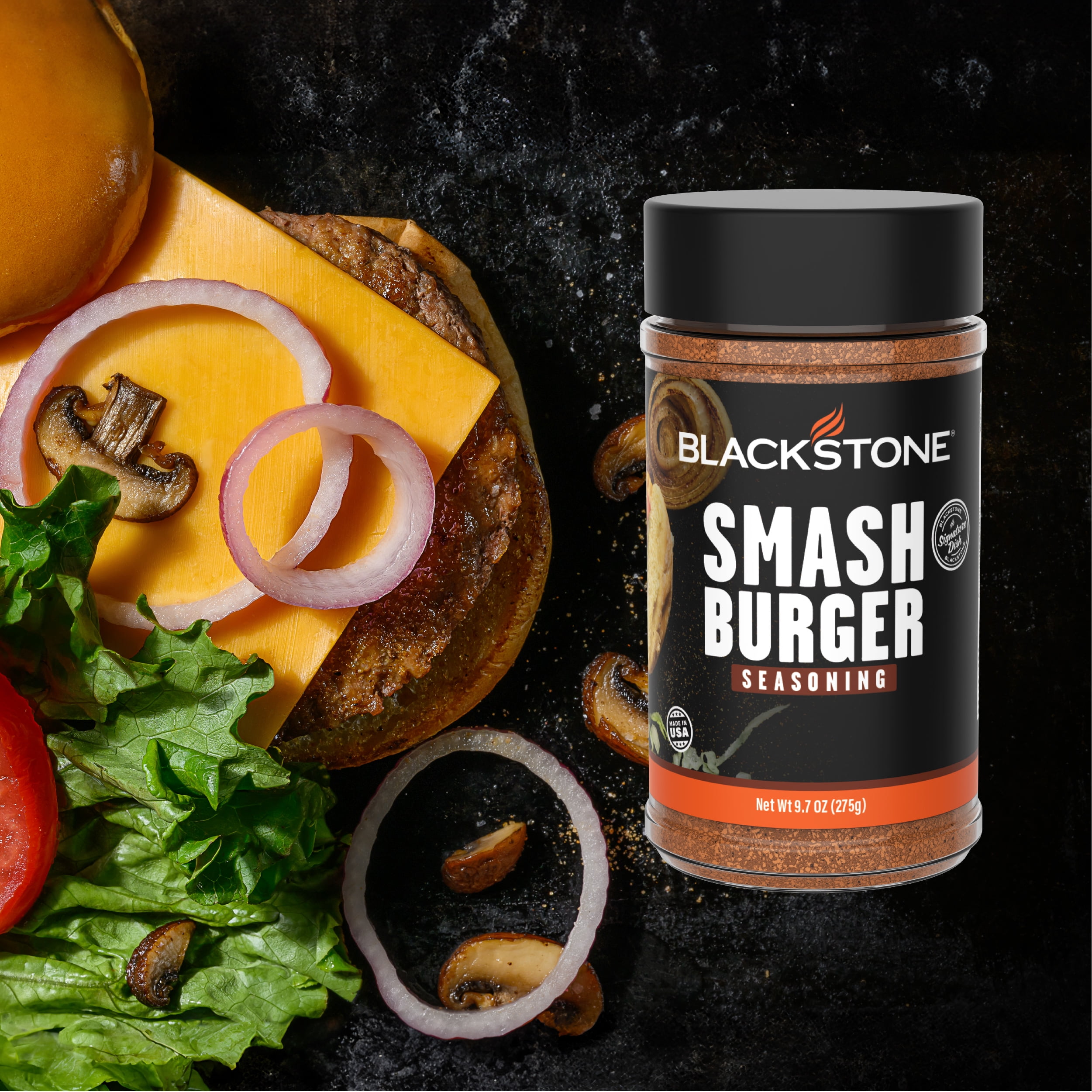 Blackstone Smash Burger Seasoning, Savory Spice Blend for Grilling (9.7 oz) m4r6t