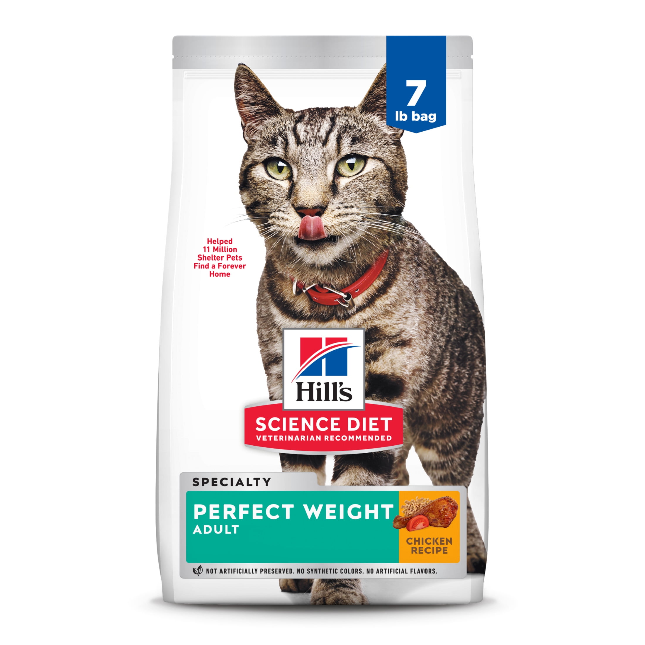 Hill's Science Diet Perfect Weight Chicken Recipe Dry Cat Food (7 lb) 9rfol