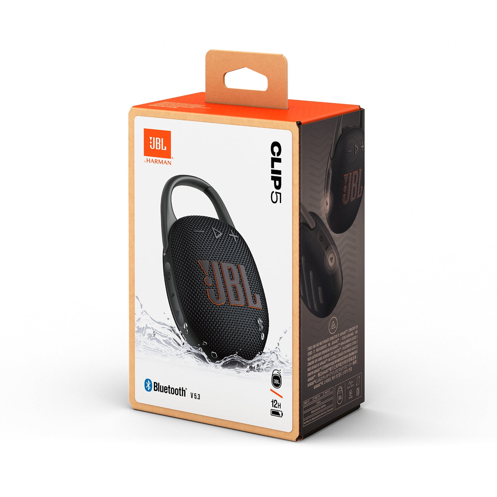 JBL Clip 5 Portable Waterproof Bluetooth Speaker (Black, 1 Pack) o8e3q