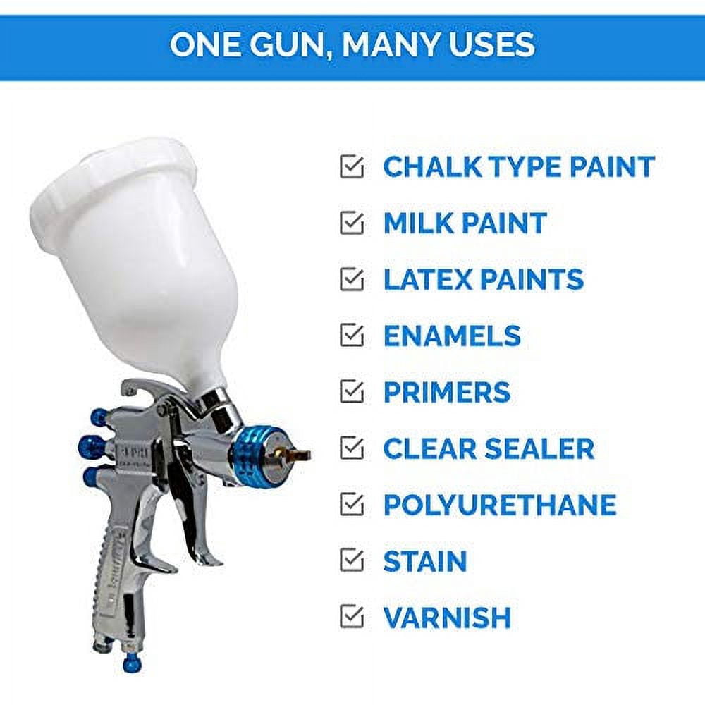 DeVilbiss StartingLine HVLP Spray Gun (White, 20.3 fl oz) j3awf