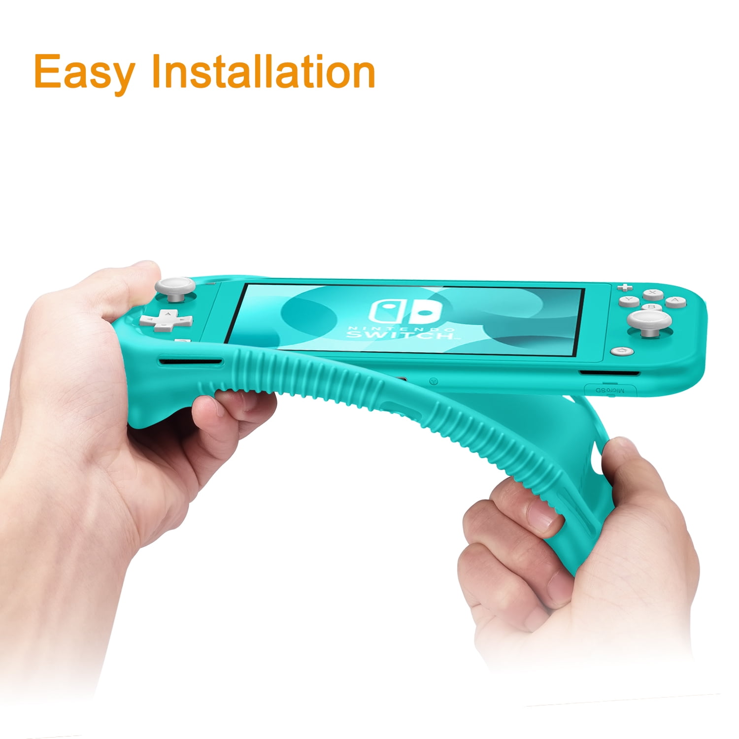 Fintie Protective Case for Nintendo Switch Lite, Shockproof Silicone Cover with Ergonomic Grip (Turquoise) zwsc1