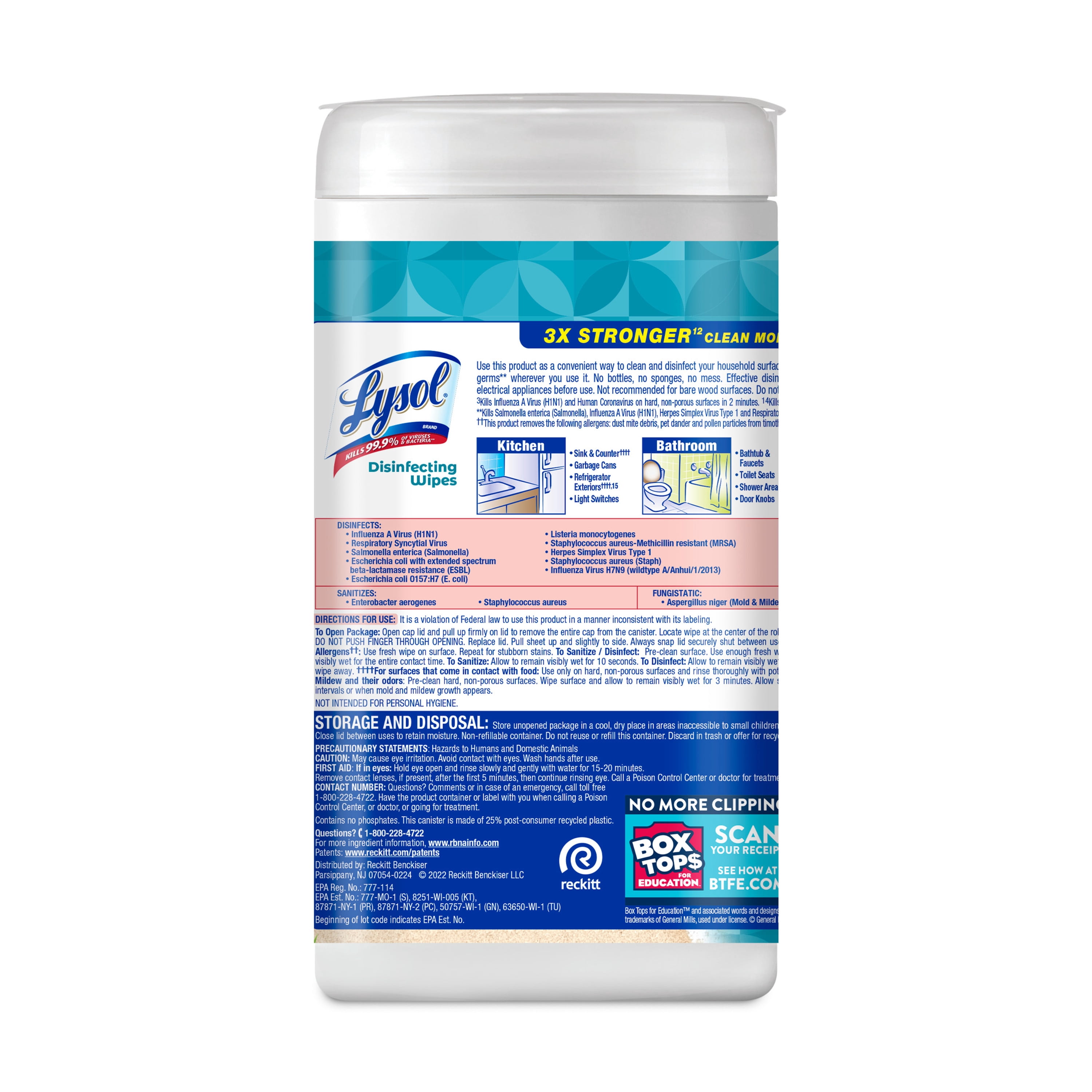 Lysol Disinfecting Wipes, Multi-Surface Antibacterial Cleaning Wipes, Coconut & Sea Minerals Scent (80 Count) 8qijm