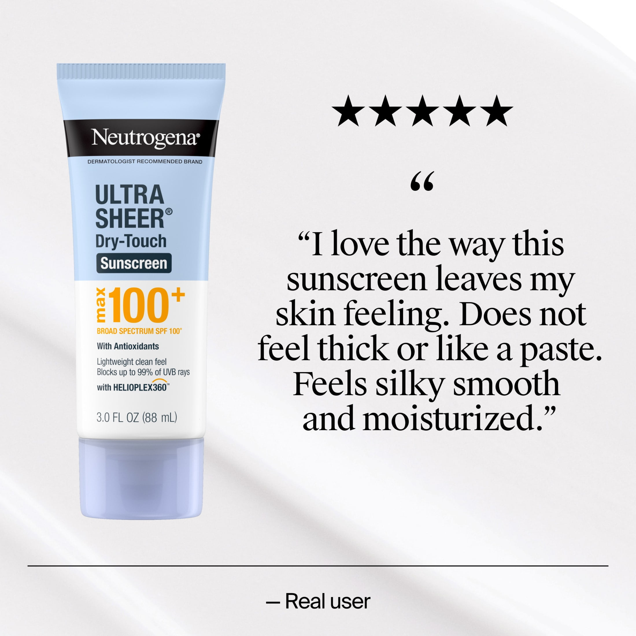 Neutrogena Ultra Sheer Dry-Touch Sunscreen Lotion Broad Spectrum SPF 100 (3 fl oz) hrj0c