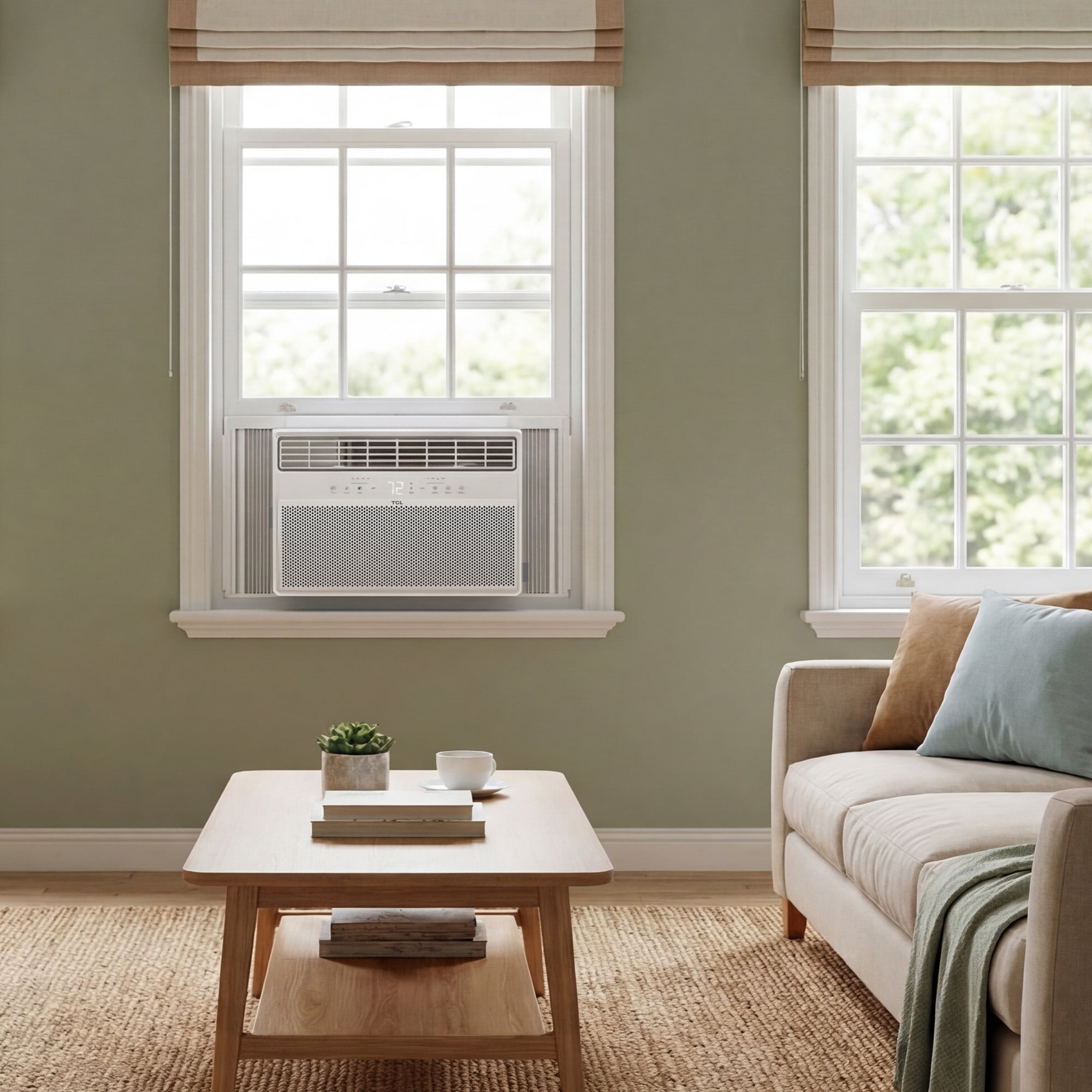 TCL 10,000 BTU Smart Inverter Window Air Conditioner, Quiet Cooling for 450 Sq ft Rooms (White, 10,000 BTU) jbyik