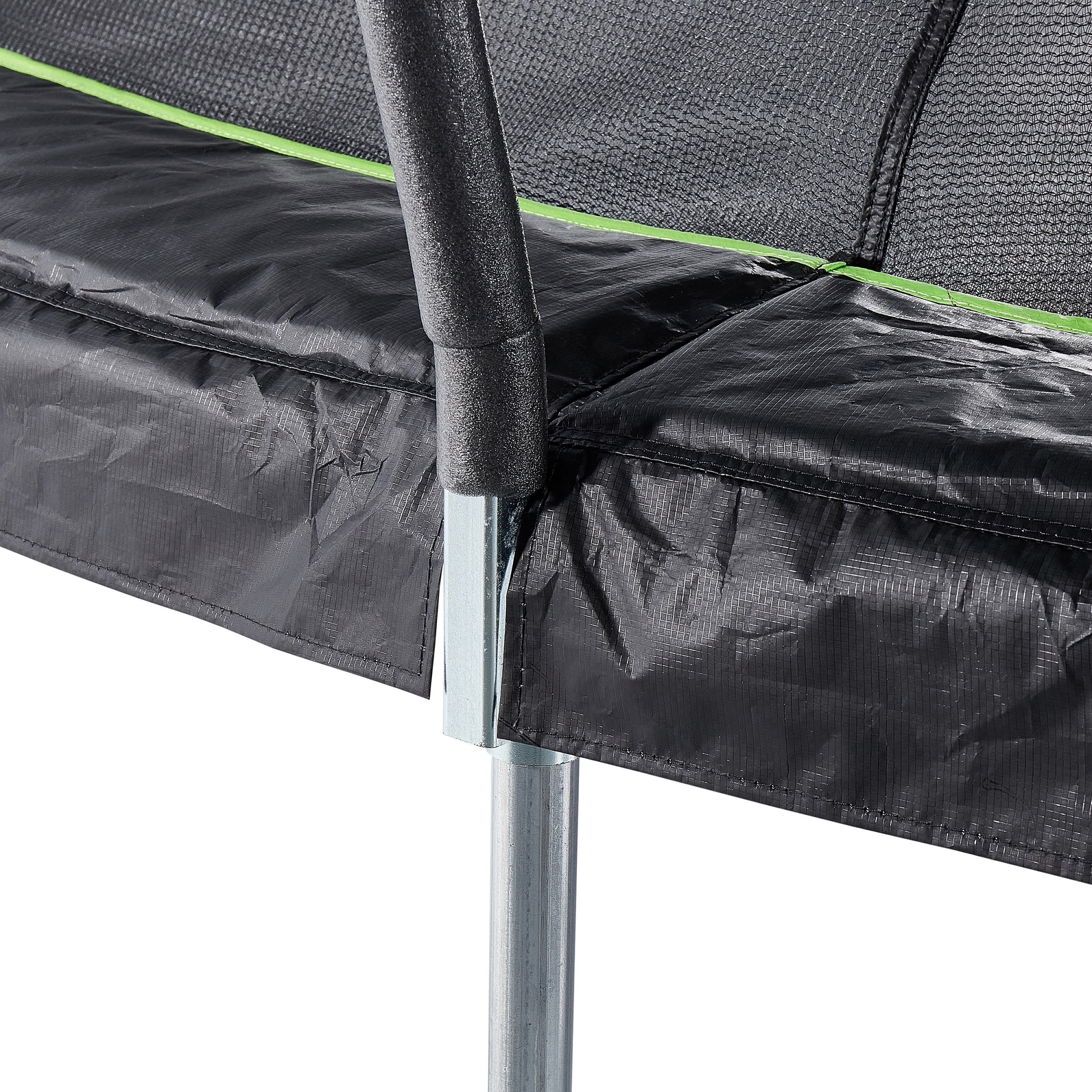 JumpKing 14ft Round Trampoline with Safety Enclosure and Ladder (Black, 14 ft) exj5w