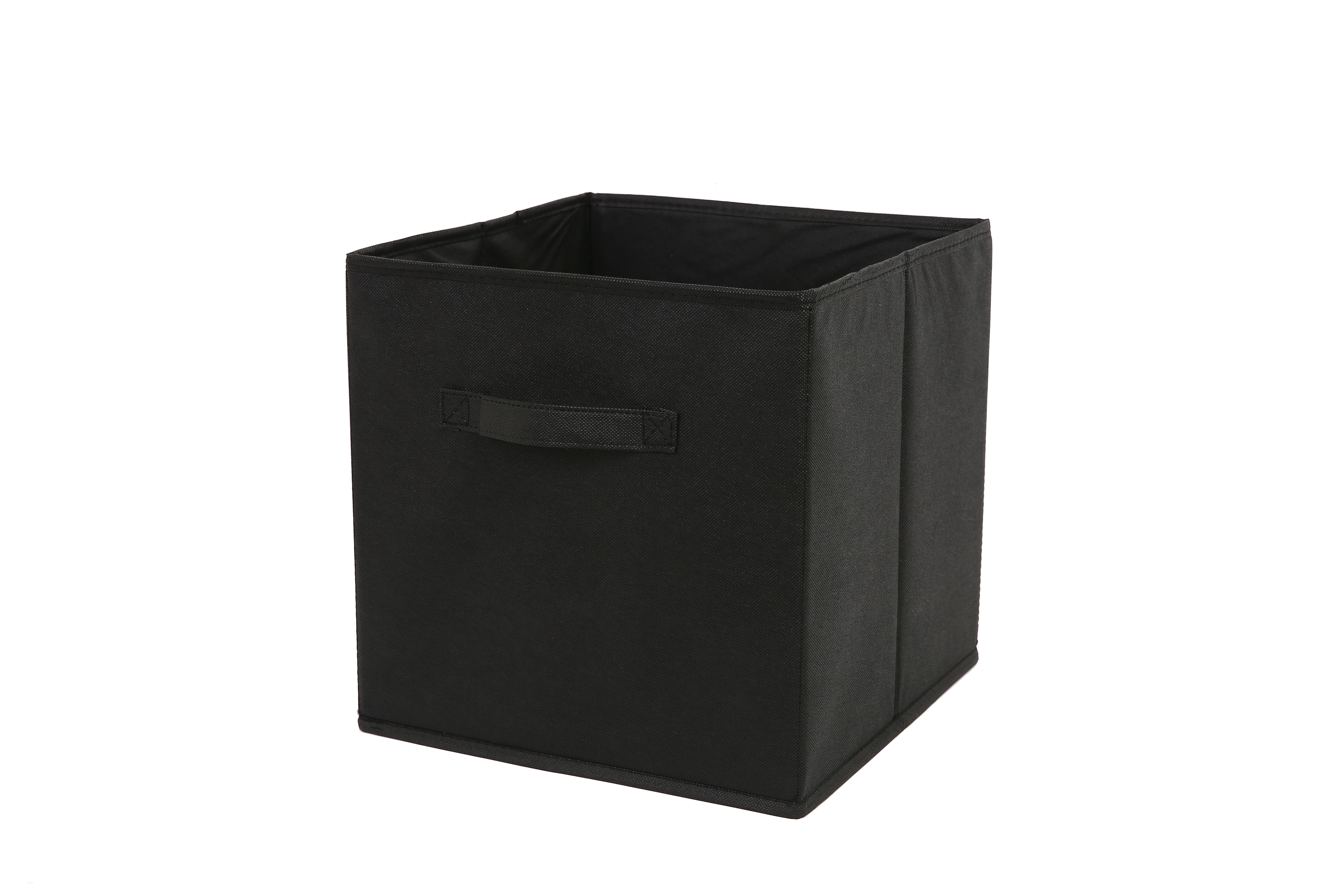 STOWM Foldable Storage Bins, Collapsible Closet and Toy Organization Fabric Cubes (Black, 6-Pack, 11 in x 11 in x 11 in) n9jn8