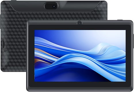 ATOZEE Android Tablet 7 Inch IPS HD Display Quad-Core 4GB RAM 32GB ROM WiFi Bluetooth (Black, 7 in) 1bzaw