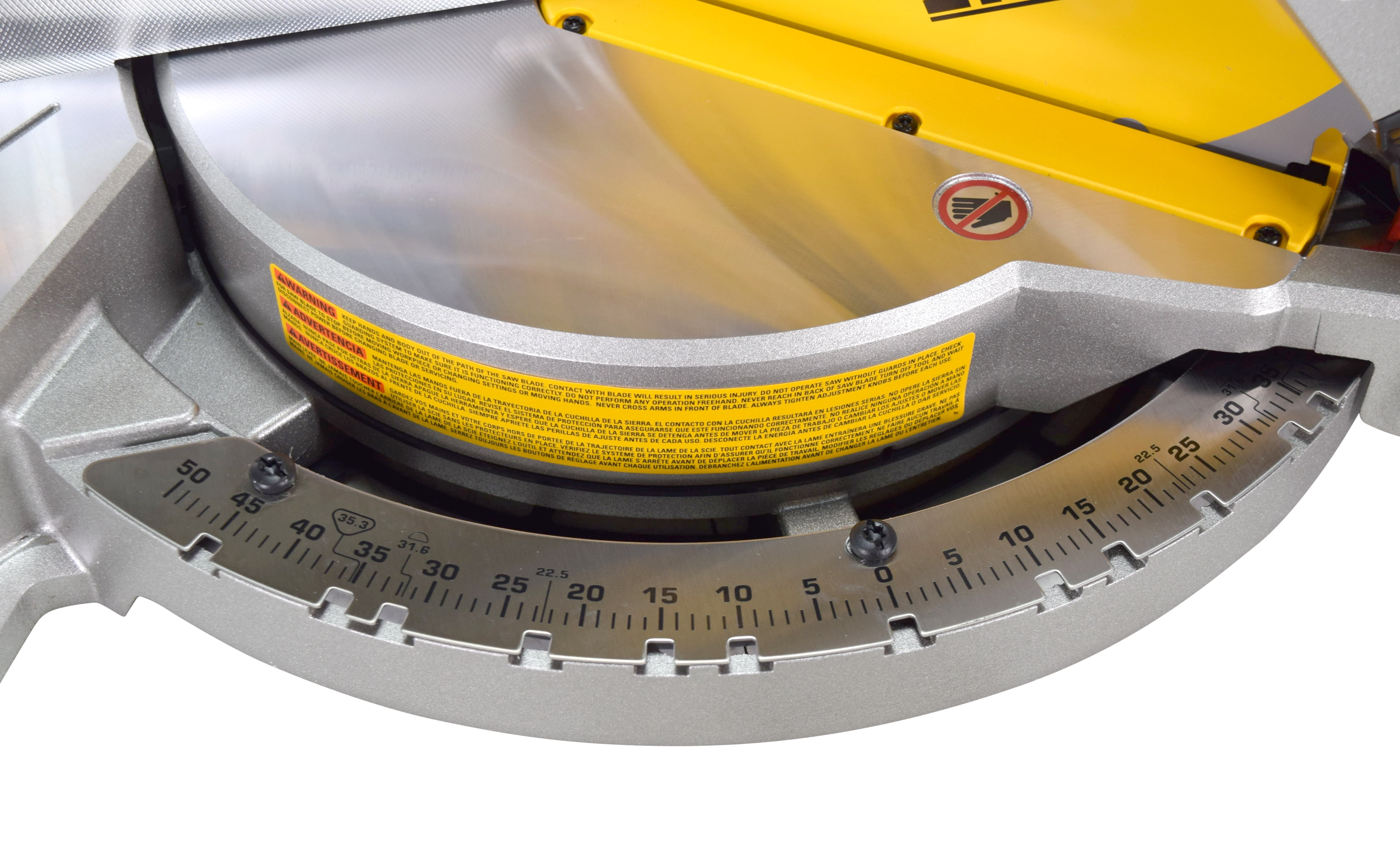 DEWALT DWS715 15-Amp 12 in. Single-Bevel Compound Miter Saw (Yellow, 12 in.) f30jy