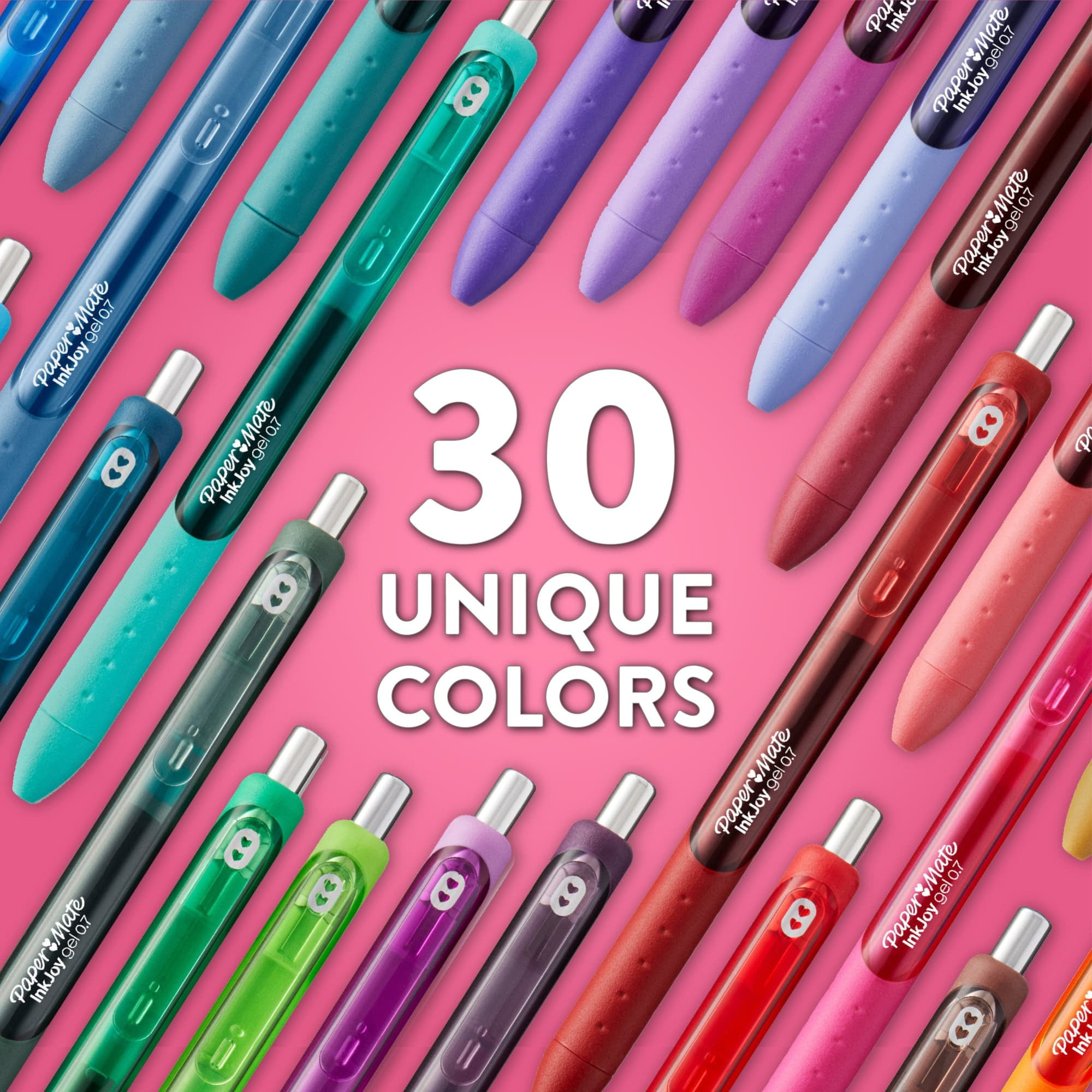 Paper Mate InkJoy Gel Pens, Smooth Writing Medium Point Pens, Quick-Dry Ink (Assorted Colors, 10 Count) 9wefm