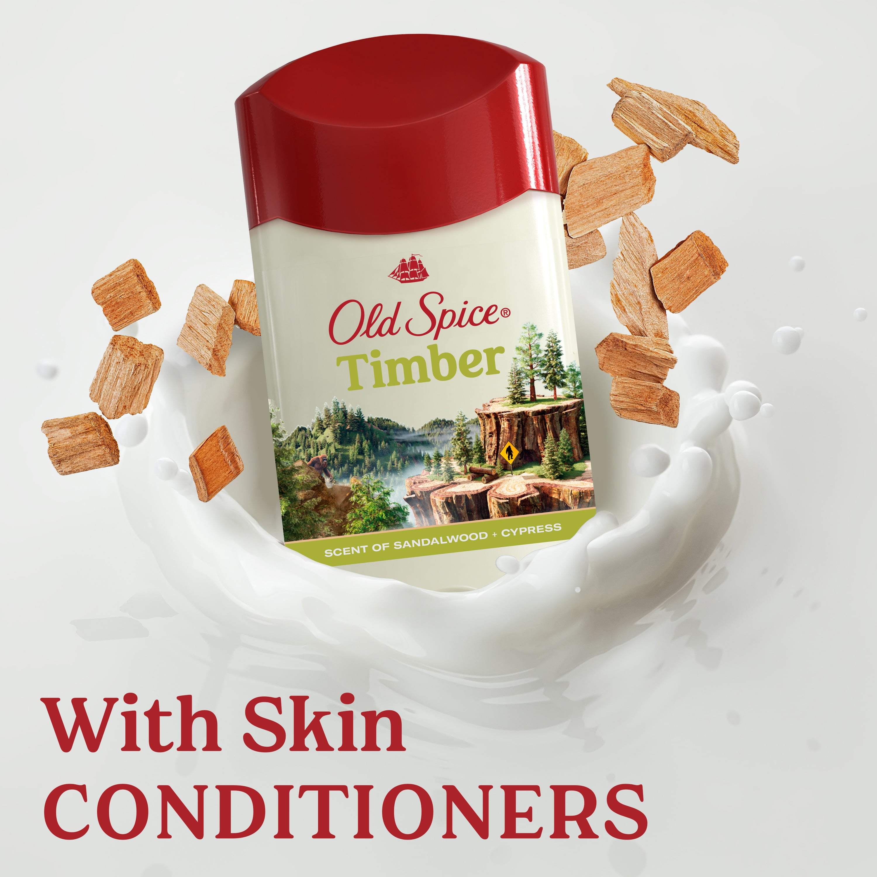 Old Spice Antiperspirant Deodorant for Men, Invisible Solid, Timber & Sandalwood Scent (3.4 oz) k84g8