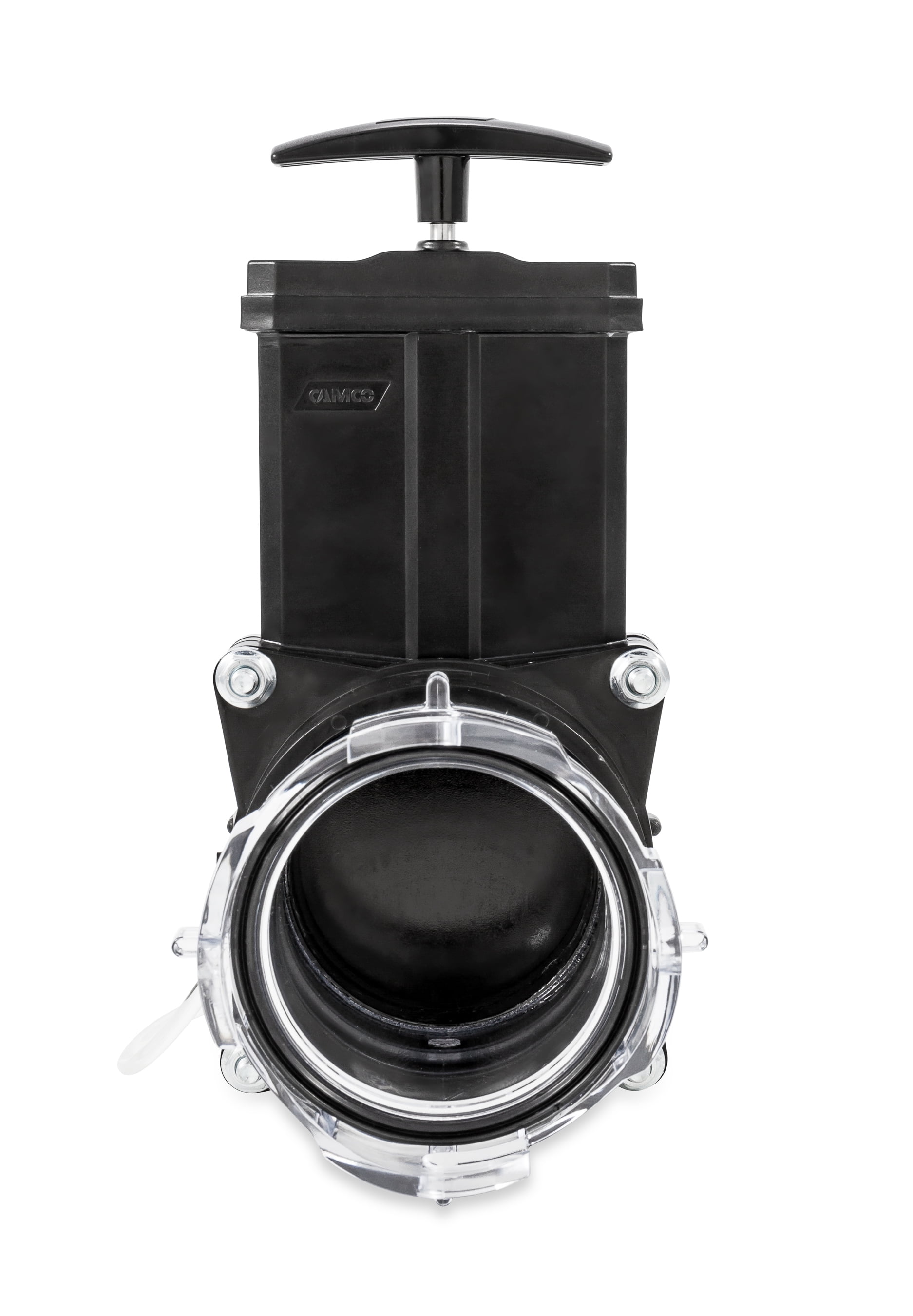 Camco RV Gate Valve with 3.5 in Clear Adapter for Sewer Systems (Clear, 3.5 in) db9p6