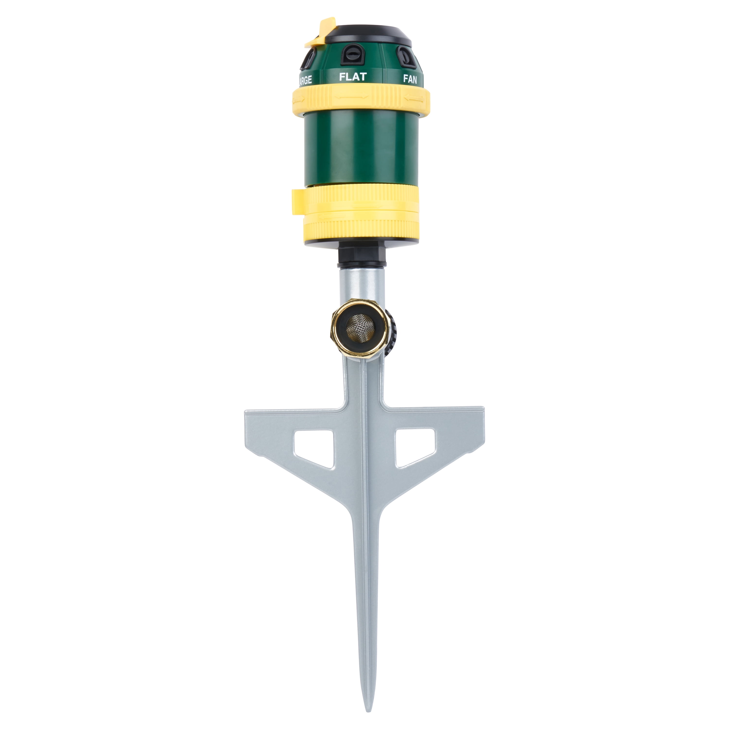 Melnor 6-Pattern Rotary Sprinkler with Metal Step Spike (70 ft Diameter Coverage) 1w7iy