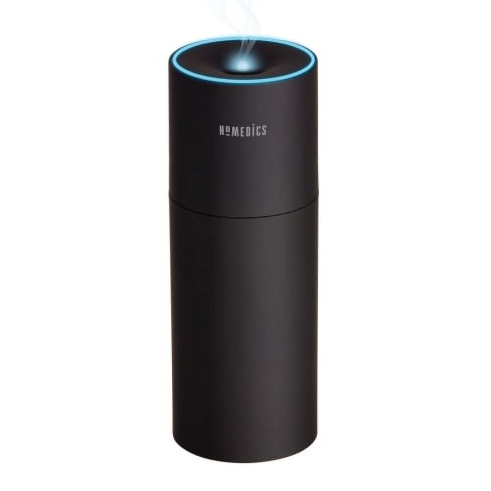 Homedics Portable Ultrasonic Humidifier, Cordless Desktop Cool Mist for Travel and Office (Black, 8.5 fl oz) 6rc2i