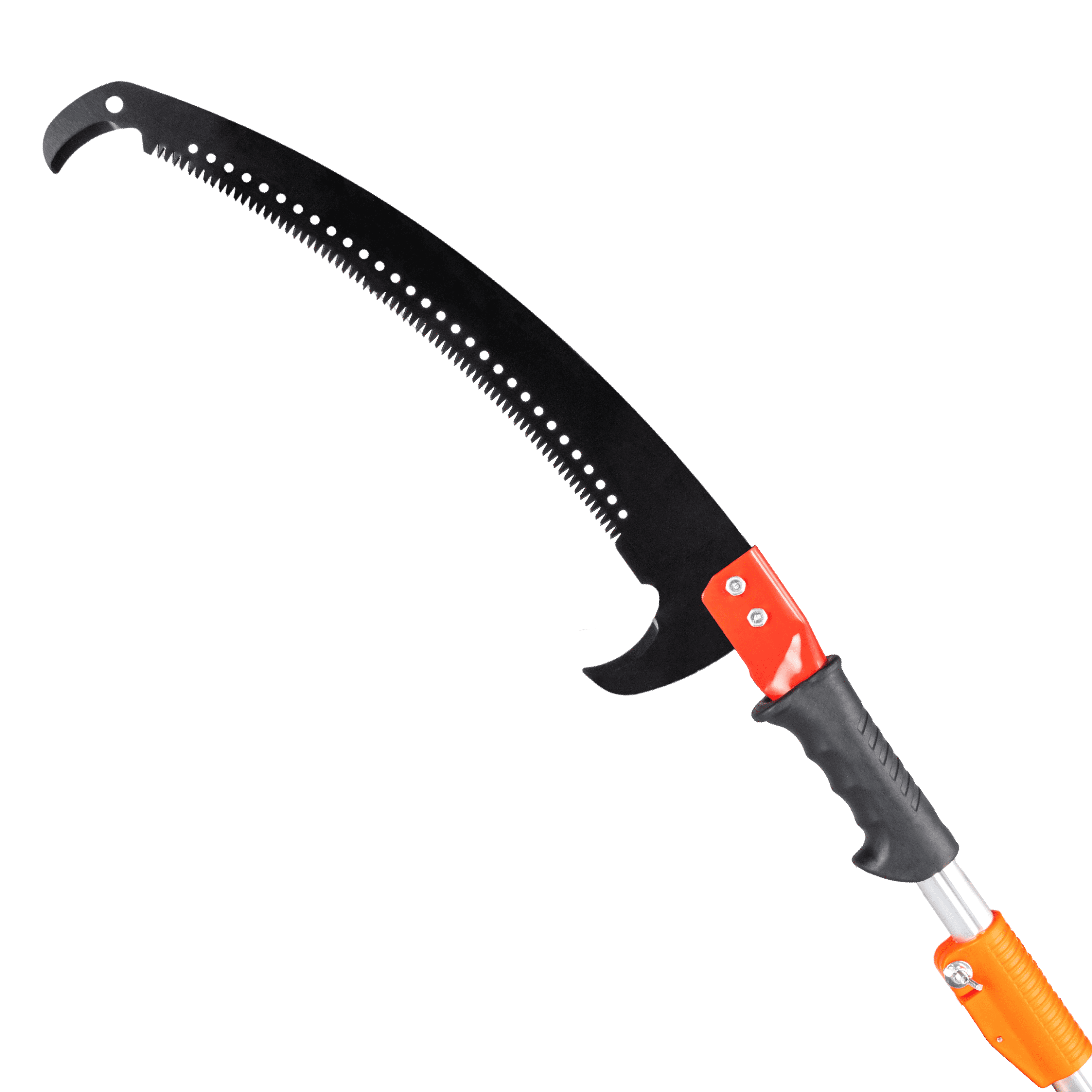 Ktaxon 12FT Telescoping Pole Saw, Manual Tree Trimmer with Carbon Steel Blade (Orange, 12 ft) 4r5o6