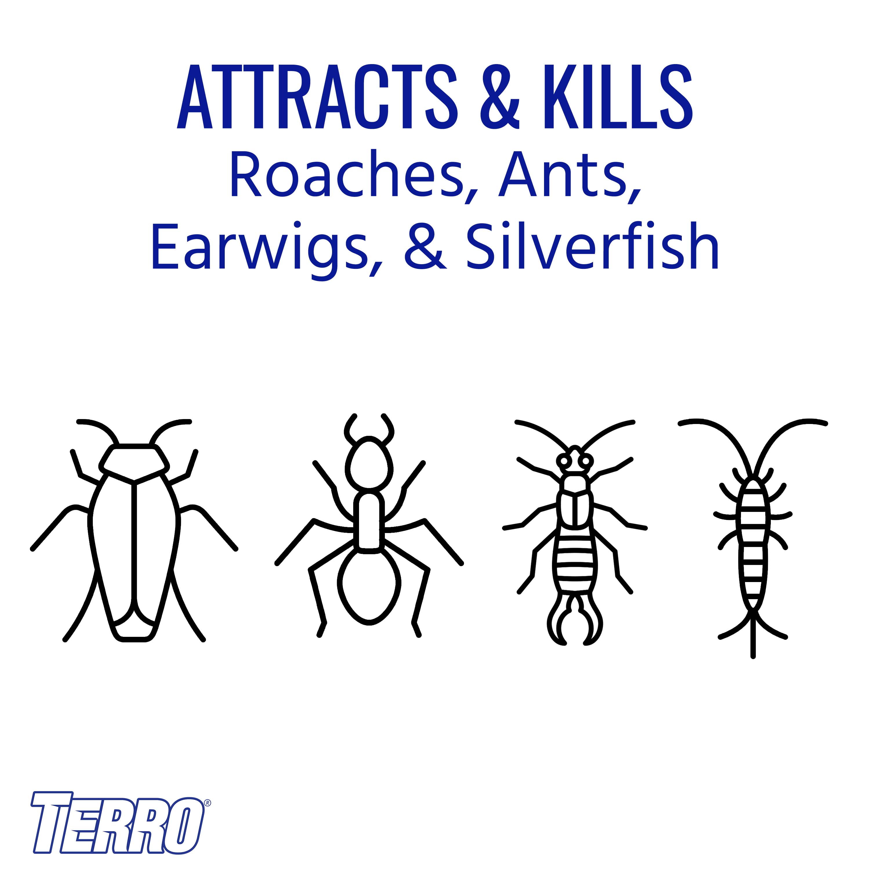 TERRO Roach Bait Powder with Precision Applicator (Indoor and Outdoor Use, 150 Placements) qcpnr