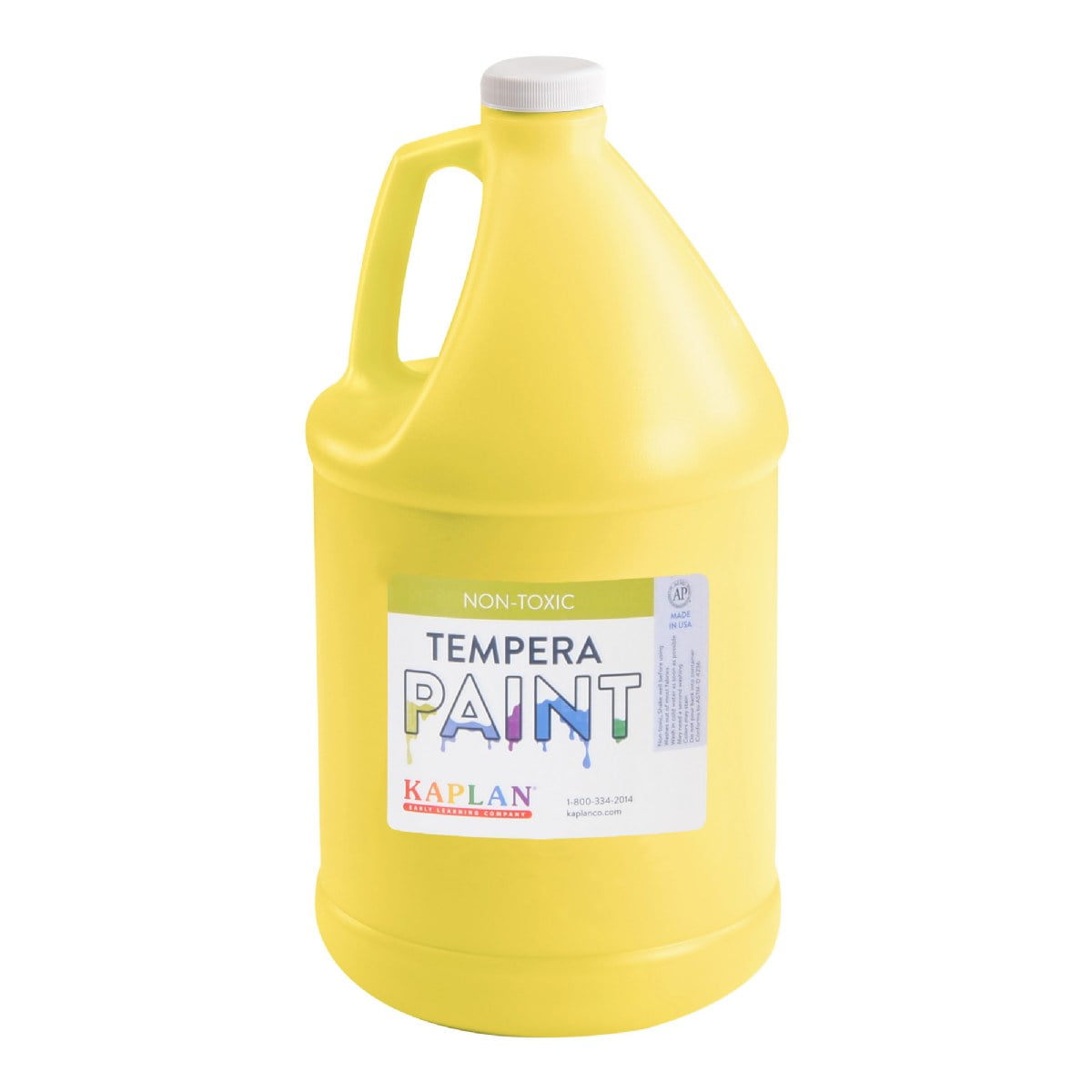 Kaplan Early Learning Company Tempera Paint Set, Vibrant Assorted Colors (8 Gallons) 76ves