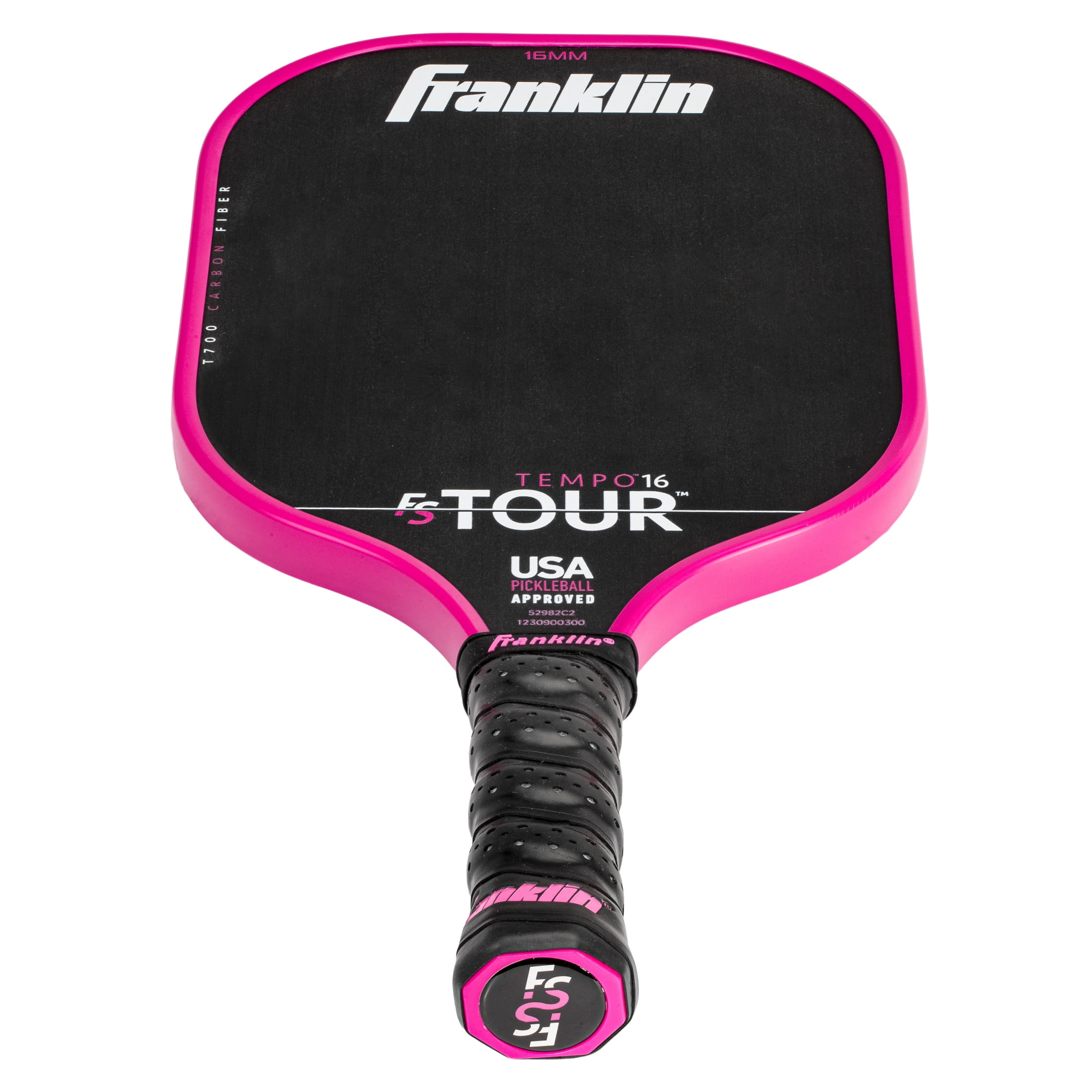 Franklin Sports FS Tour Series Pickleball Paddle - Carbon Fiber Surface - Pro Player Performance (Pink, 8.8 oz) y20ni
