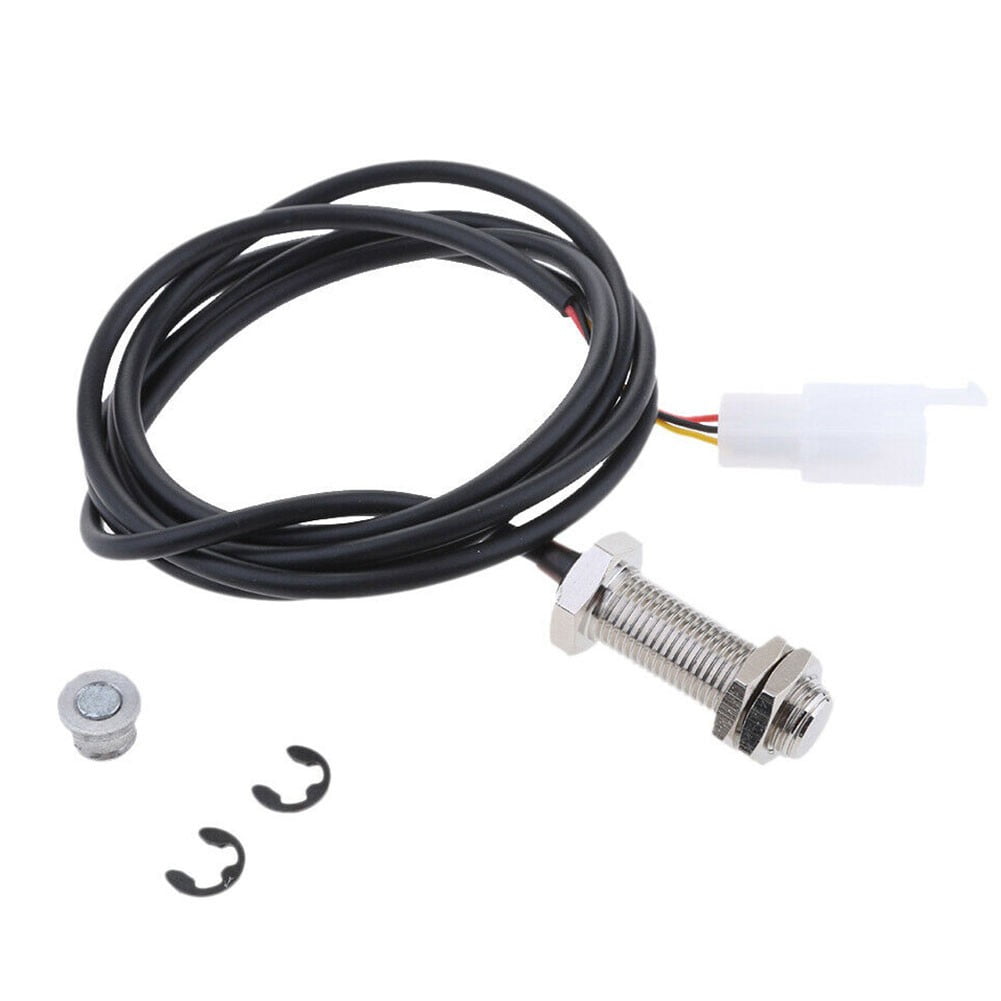 Generic Motorcycle Digital Odometer Speedometer Sensor Cable with 2 Magnets (59 in) dmjfb