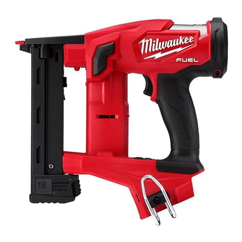 Milwaukee M18 Fuel 1/4 in Narrow Crown Stapler (Red, 18V Cordless) ng37o