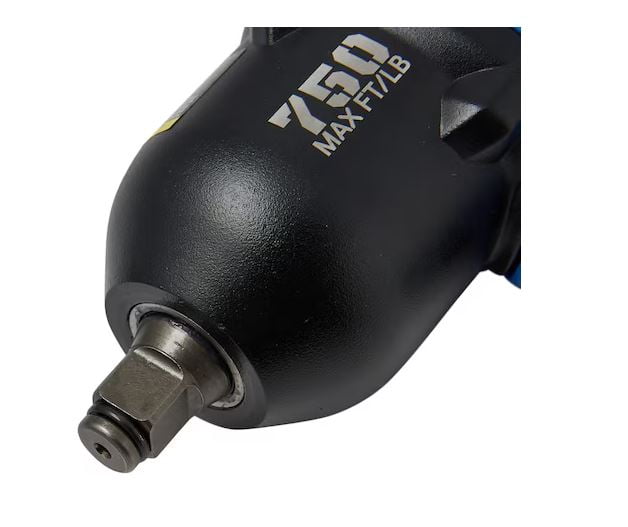 Kobalt 0.5-in Drive Air Impact Wrench, 750 ft-lb Torque, Heavy-Duty Pneumatic Tool (0.5 in) eeg6e