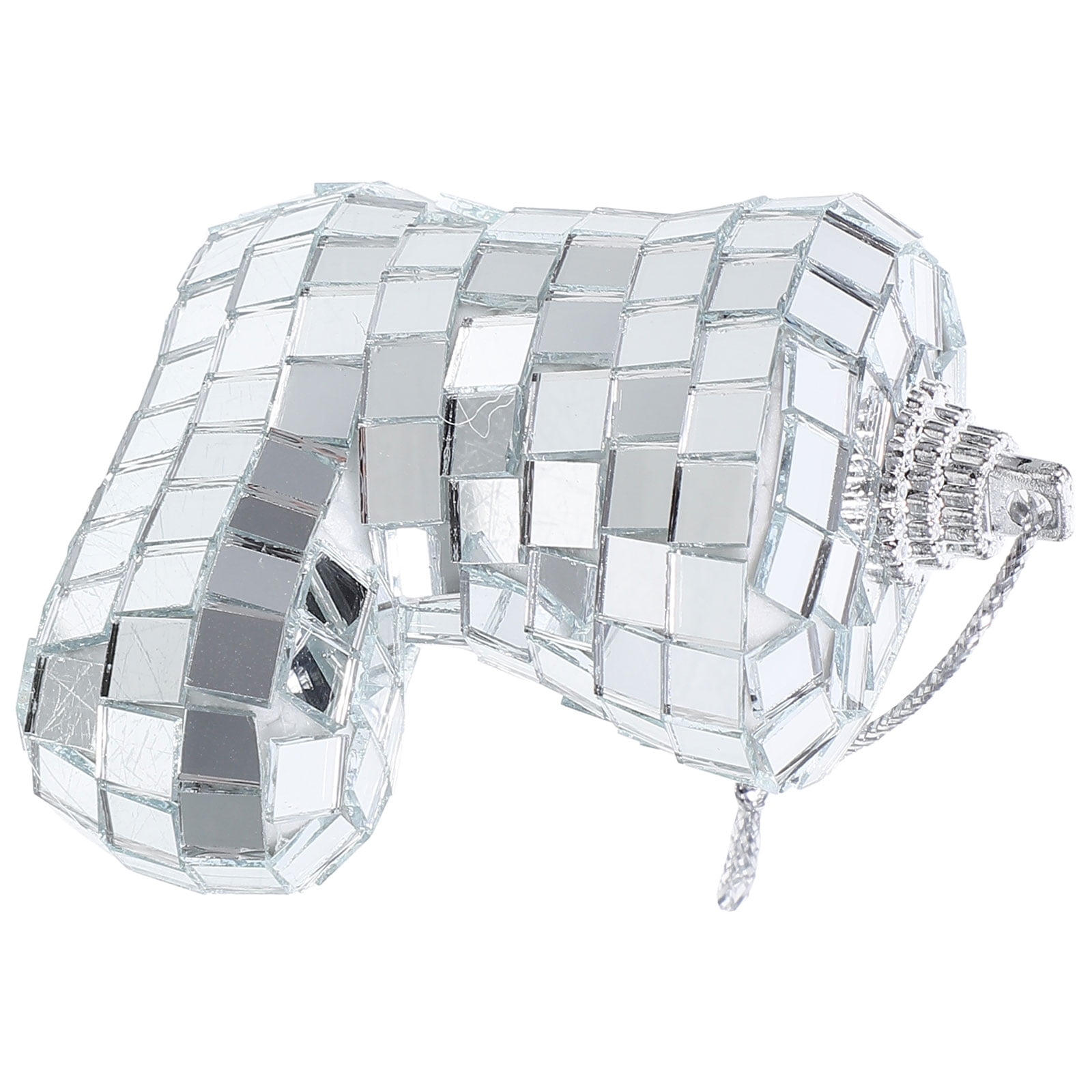 Masteelf Mirror Disco Ball Hanging Pendant Decor for Party and Home (Silver, 6 in) khxts