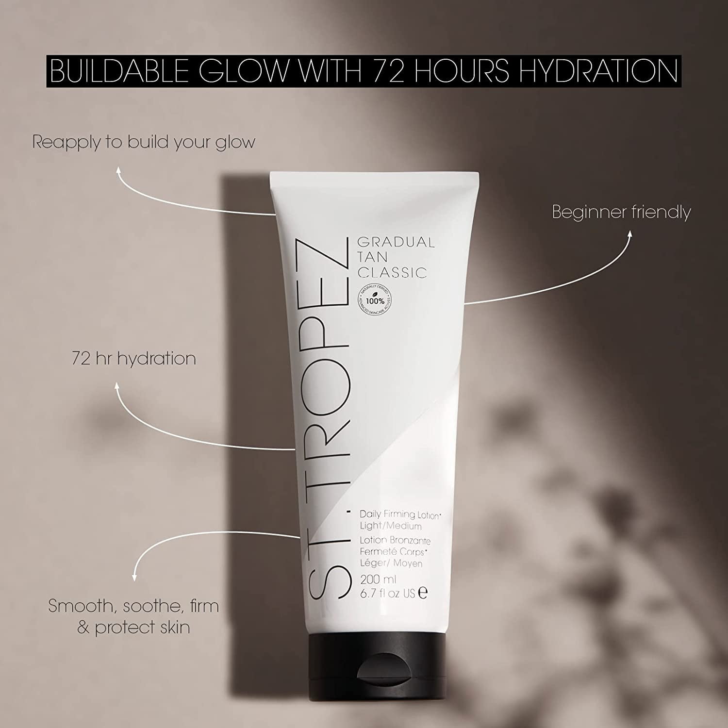 St. Tropez Gradual Tan Classic Daily Firming Lotion (Medium/Dark, 6.7 fl oz) rlkp6