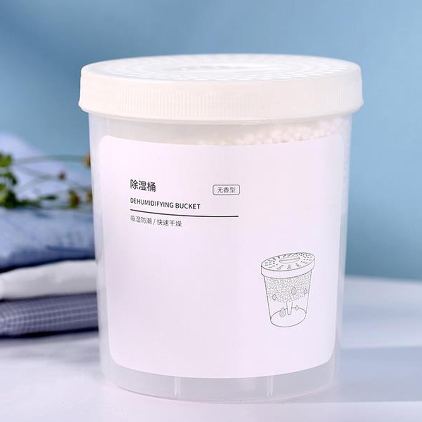 SNGMN Moisture Absorber Dehumidifier Bucket for Home and Closet (White, 23.67 fl oz) zxg8c