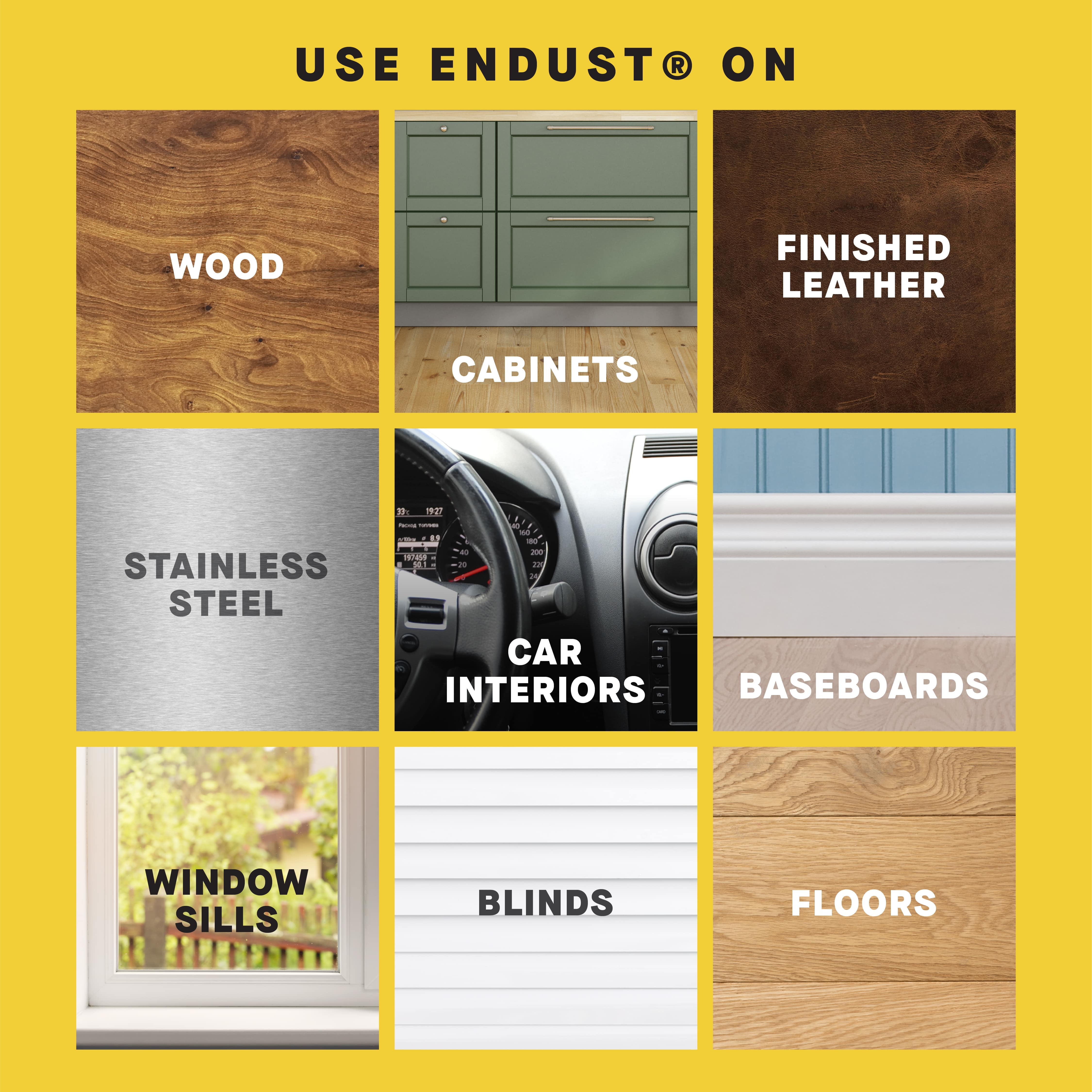 Endust Multi-Surface Dusting and Cleaning Spray, Lemon Zest Scent (12.5 oz) i3v1n - Image 3