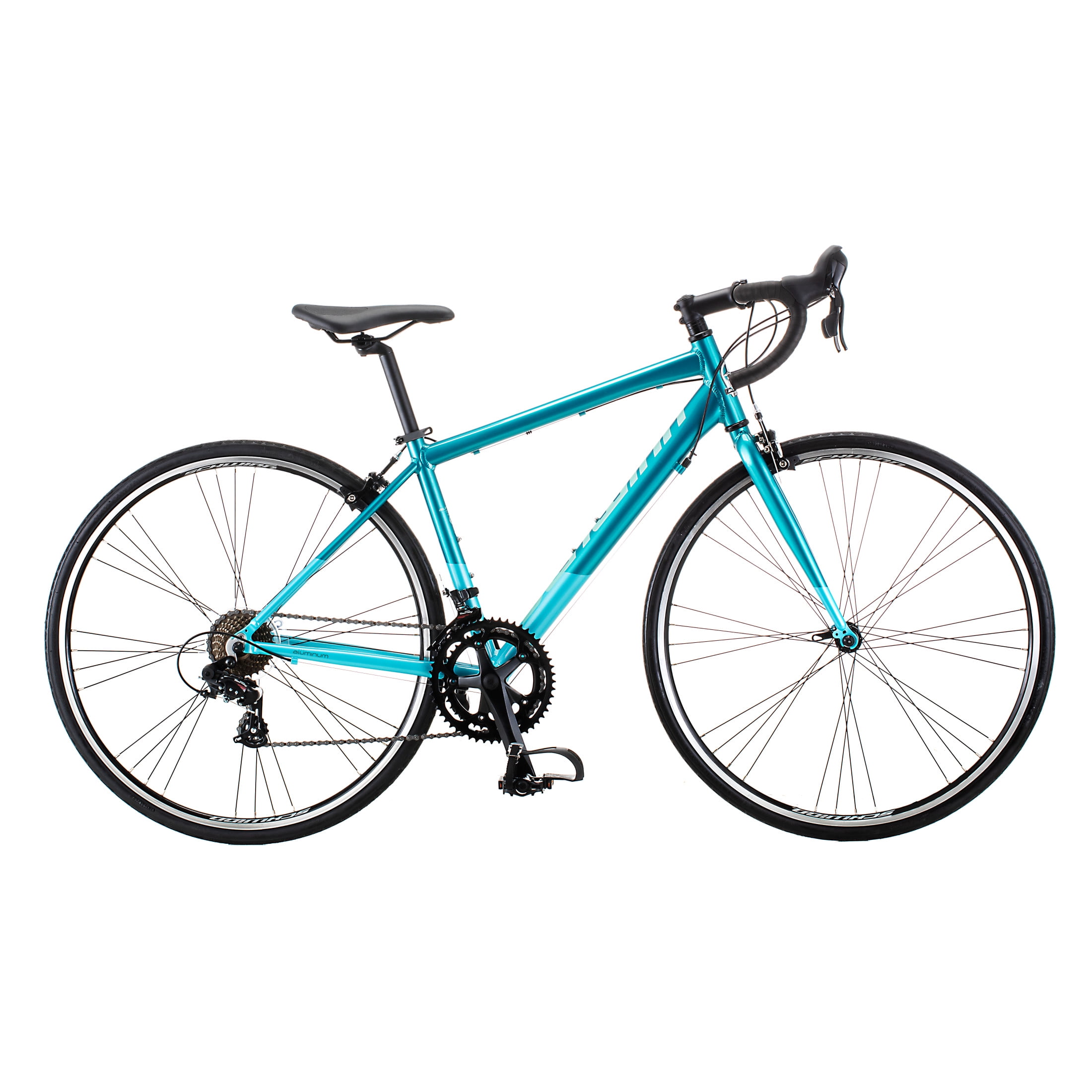 Schwinn Phocus 1400 Road Bike, Lightweight Aluminum Frame, 14-Speed Drivetrain (Teal, 700c Wheels) uvn0i