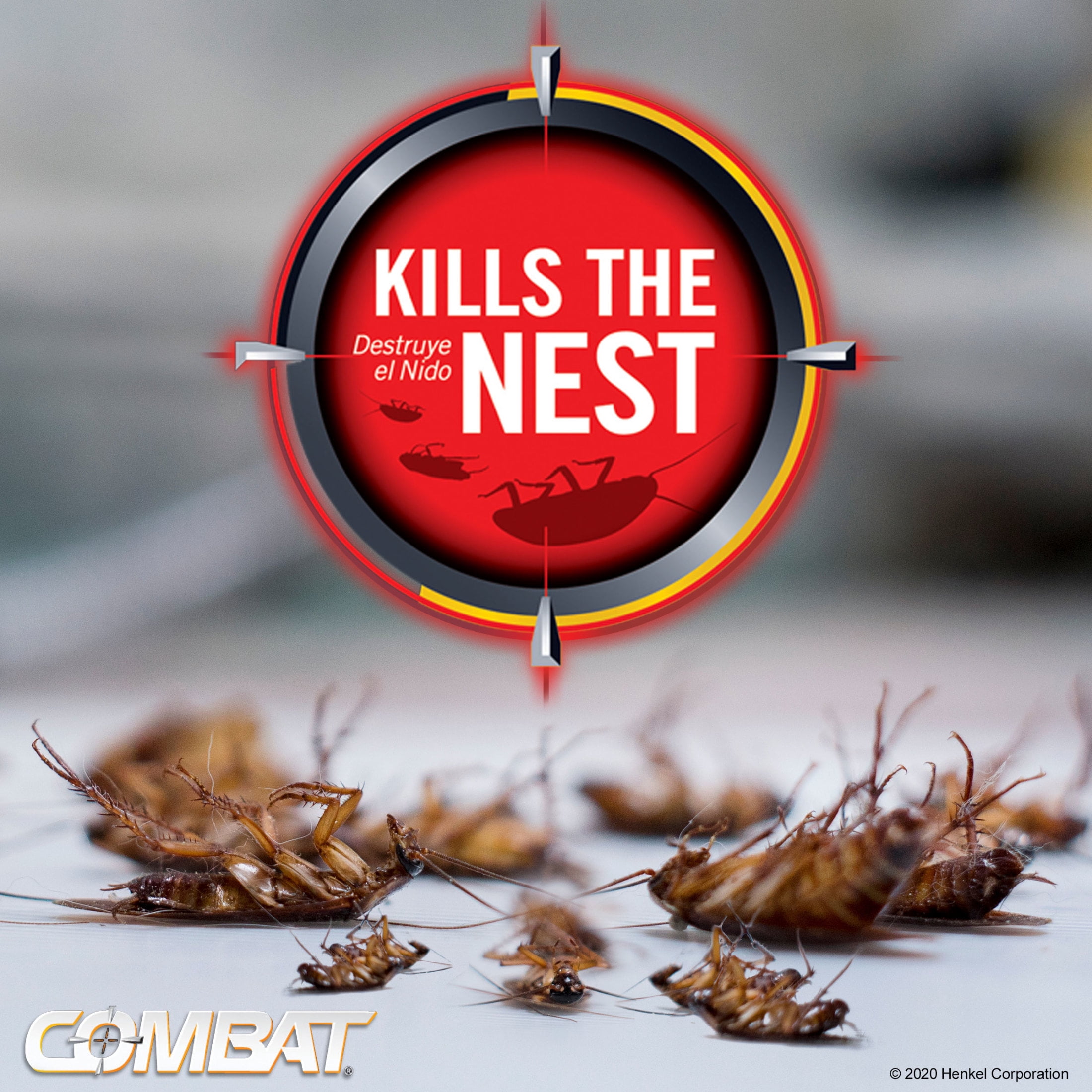 Combat Roach Killing Bait Stations for Small and Large Roaches (12 Count, 10 Pack) xvu9d