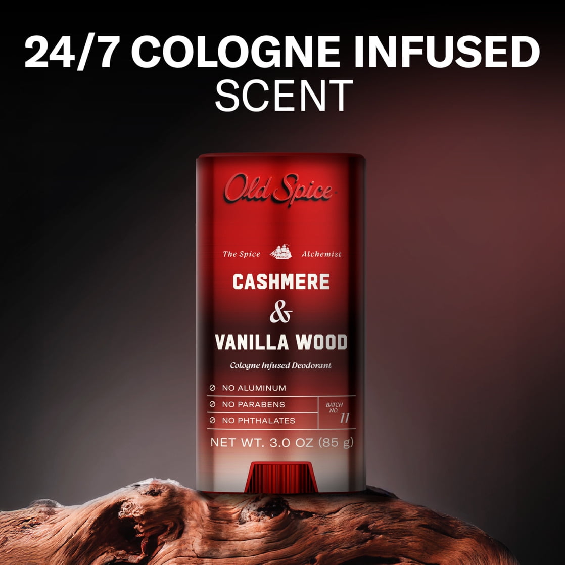 Old Spice Men's Deodorant Spice Alchemist Collection, Cashmere & Vanilla Wood (3 oz) 0hjl7