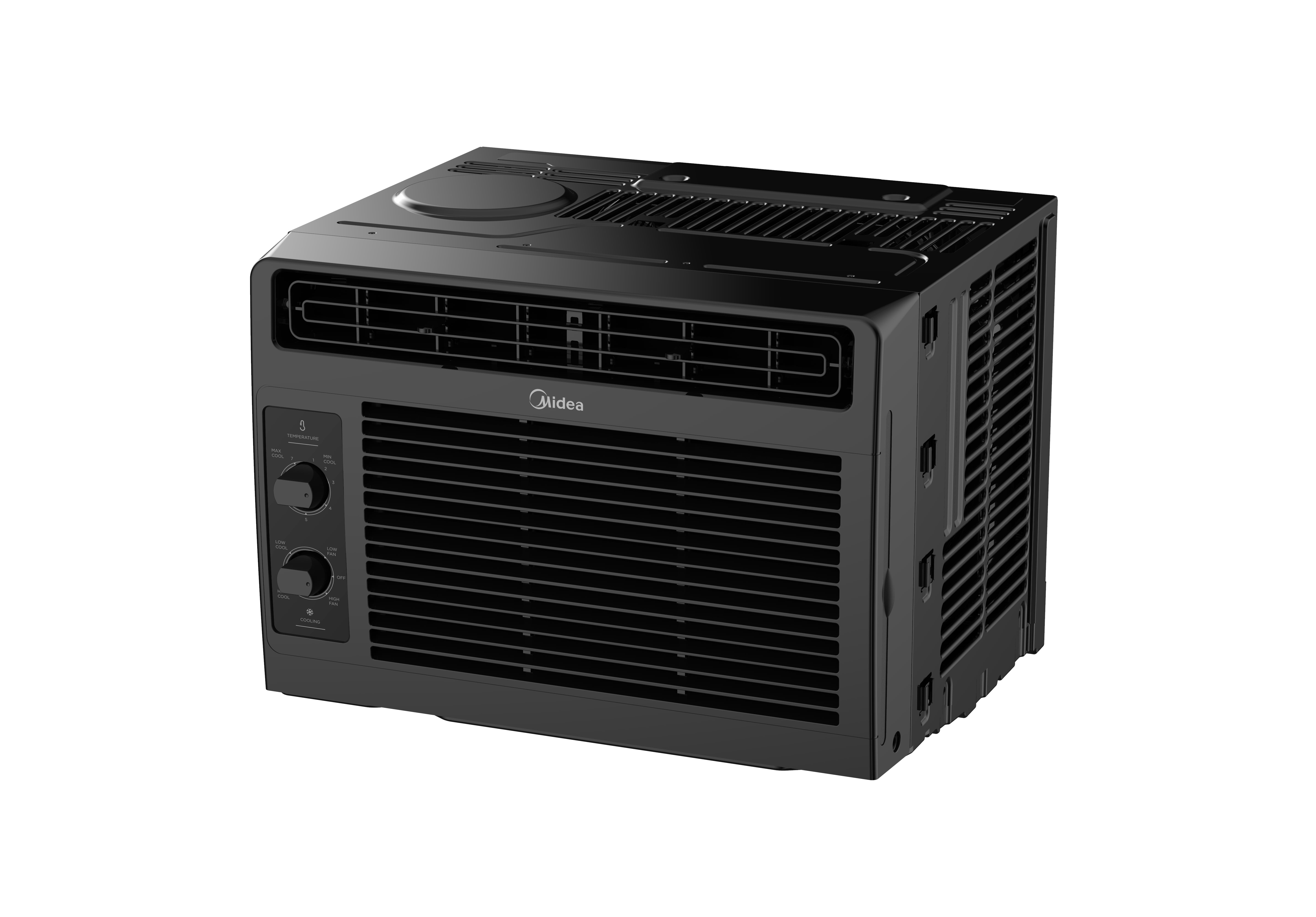 Midea 5,000 BTU Mechanical Window Air Conditioner for Small Rooms (Black, 150 sq ft) wly55
