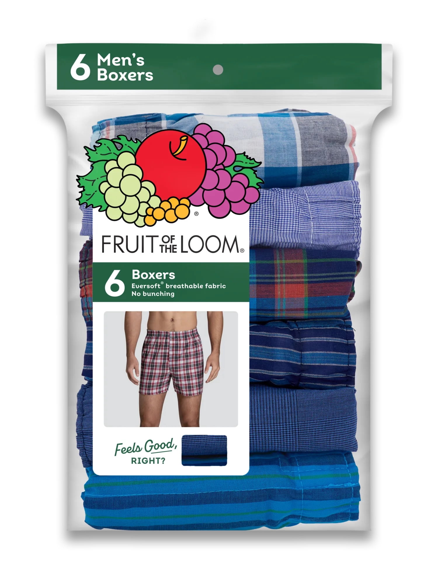 Fruit of the Loom Men's Woven Boxer Shorts (Assorted Colors, 6-Pack) 5jlw0