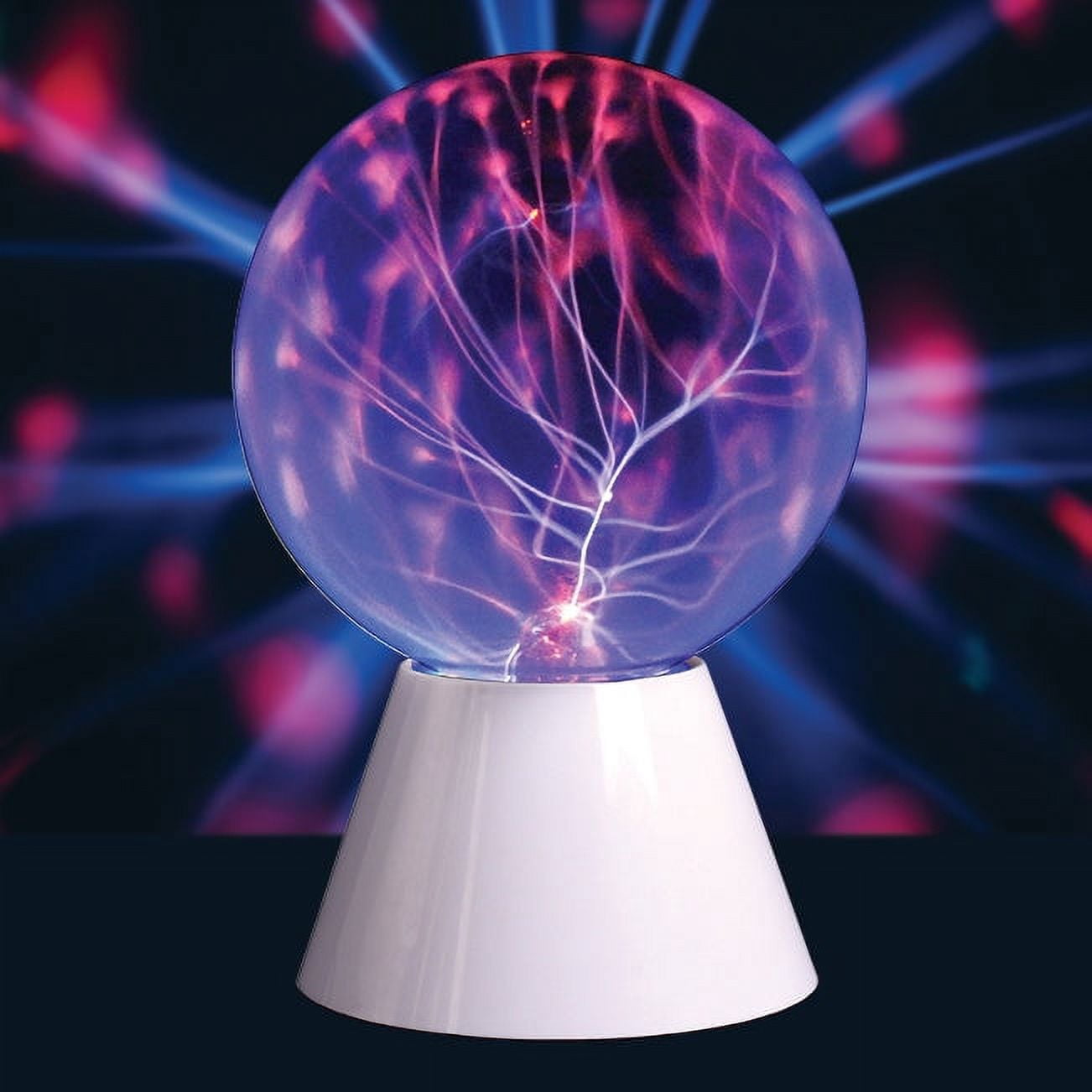 Heebie Jeebies Plasma Ball Lamp Interactive Science Decor (6 in) 5l445