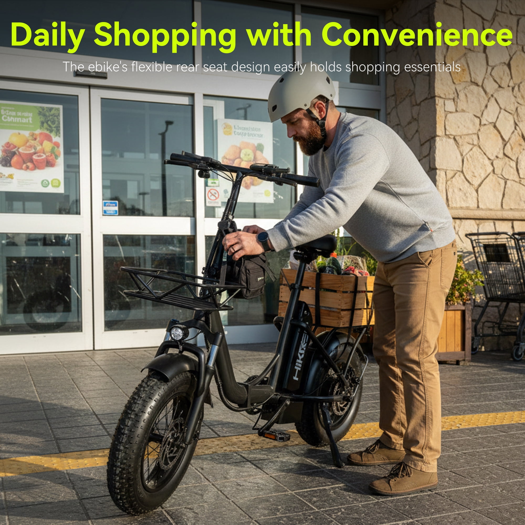 HELOKEEP Folding Fat Tire Electric Bike for Adults, 1200W Peak Motor, 48V 10Ah Removable Battery, Dual Disc Brakes (White, 16 in) reyrn