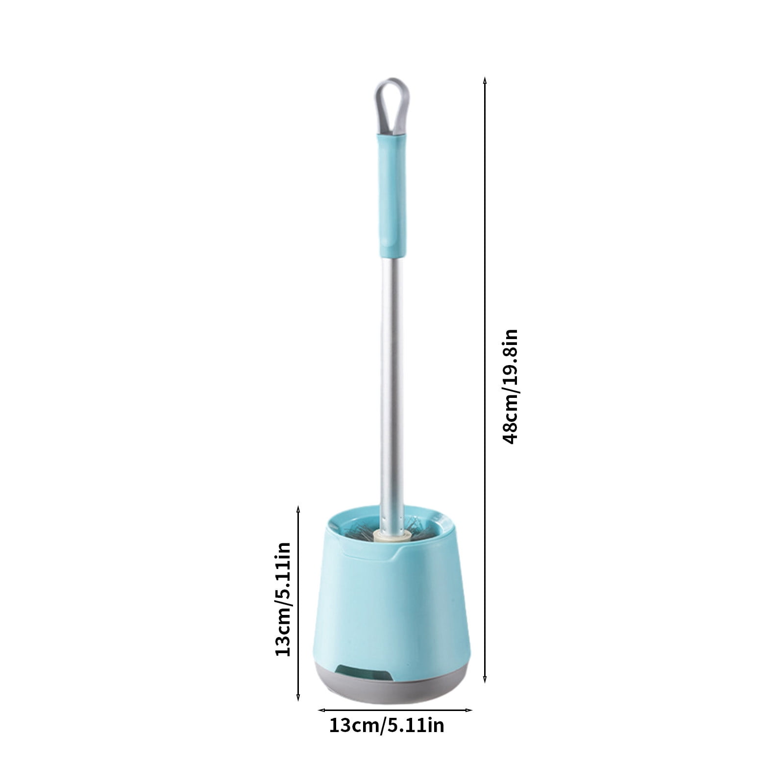 Yyuenw Toilet Plunger and Bowl Brush Combo Set with Ergonomic Caddy (Blue, 17 in) jaaui