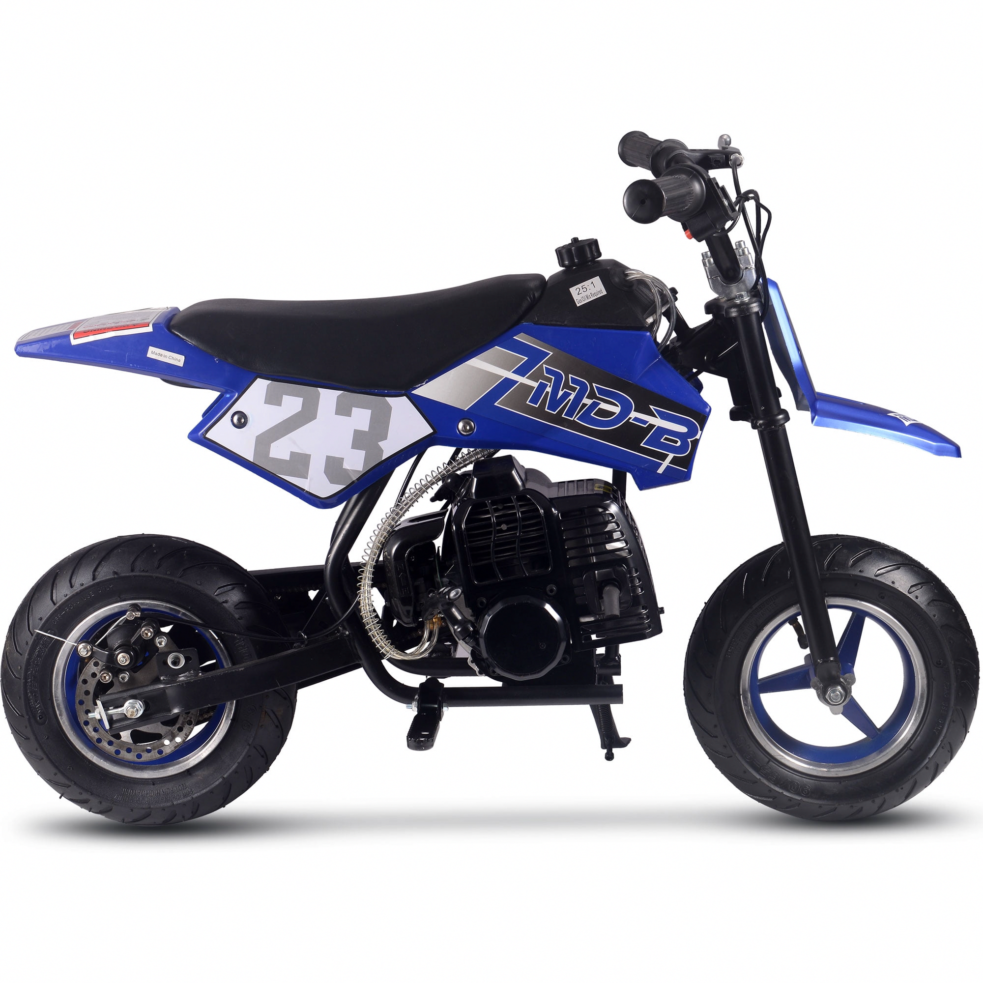 MotoTec DB-02 50cc 2-Stroke Gas Dirt Bike (Blue, 120 lb Max Capacity) daxix