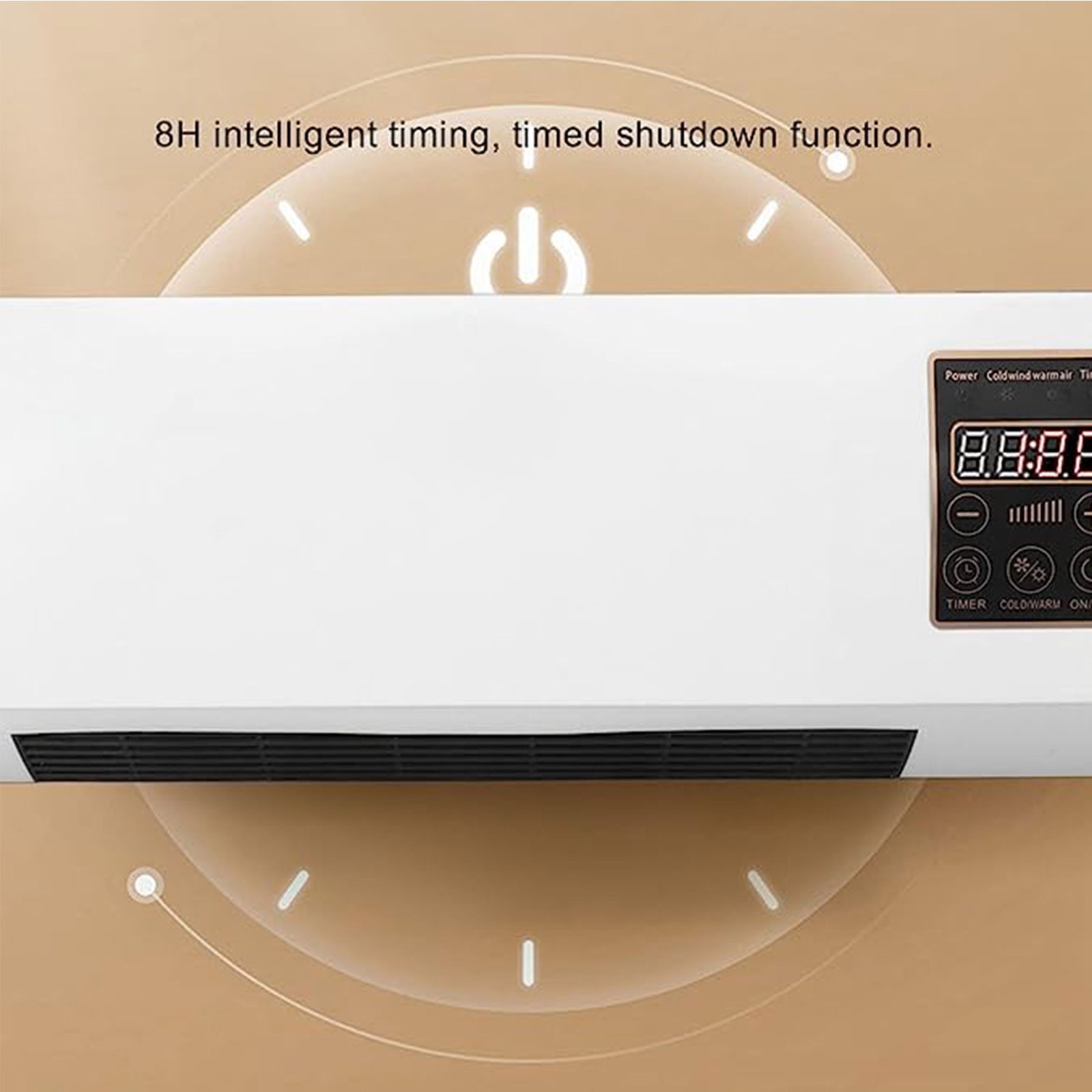 VBODN Wall Mounted Electric Heater and Cooling Fan (12000 BTU, 450 Sqft) rni5t