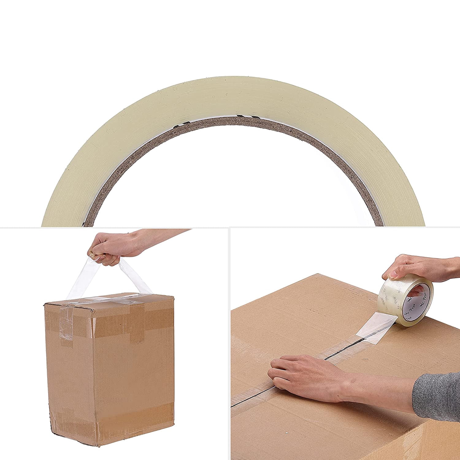 Mr. Pen Packing Tape, Heavy-Duty Shipping and Packaging Tape, Clear Adhesive for Moving and Storage (6 Pack, 2 in x 60 yd) leetz