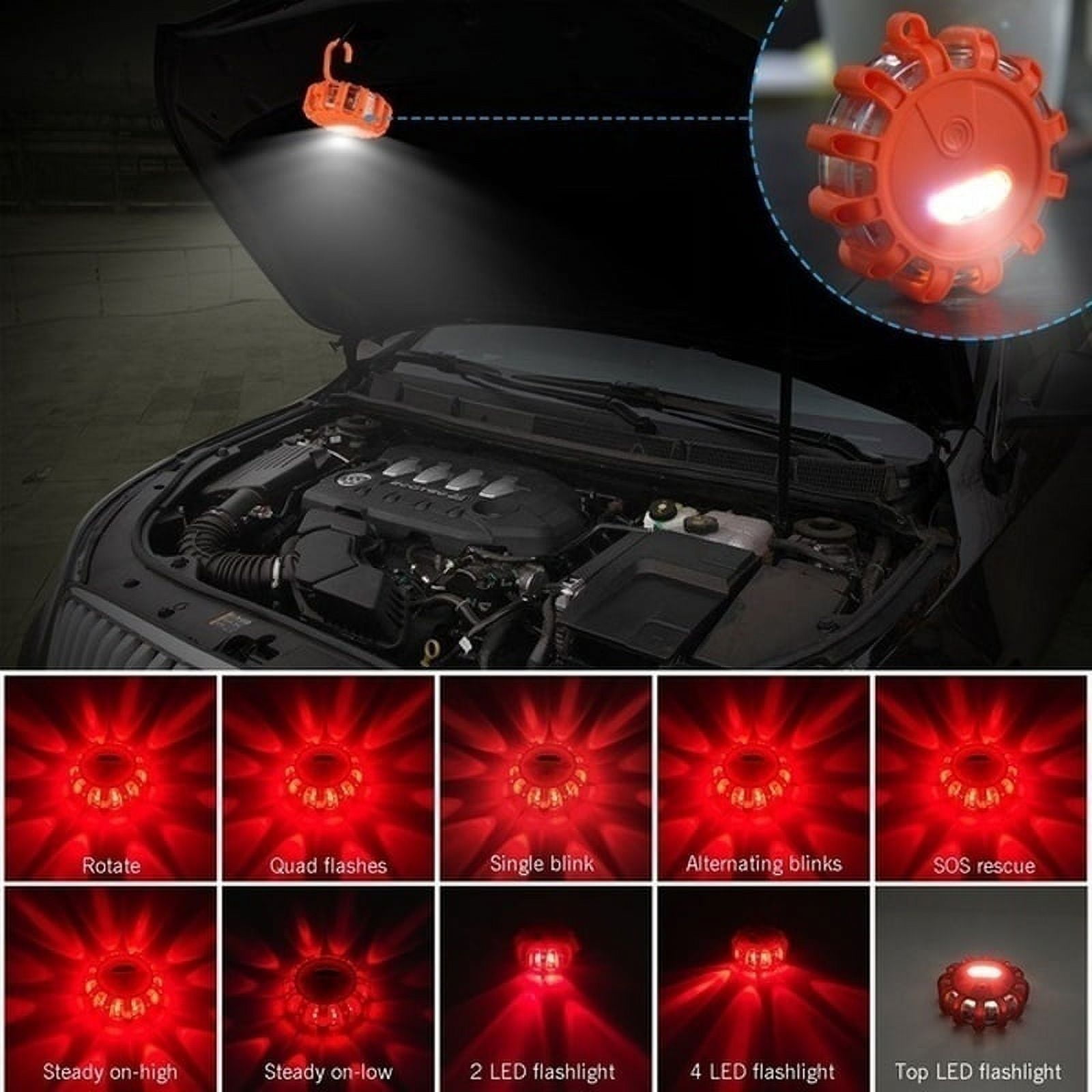 Dicasser 8-LED Roadside Emergency Flare Beacon Safety Warning Light (Gold, 1-Pack) kexeb - Image 4