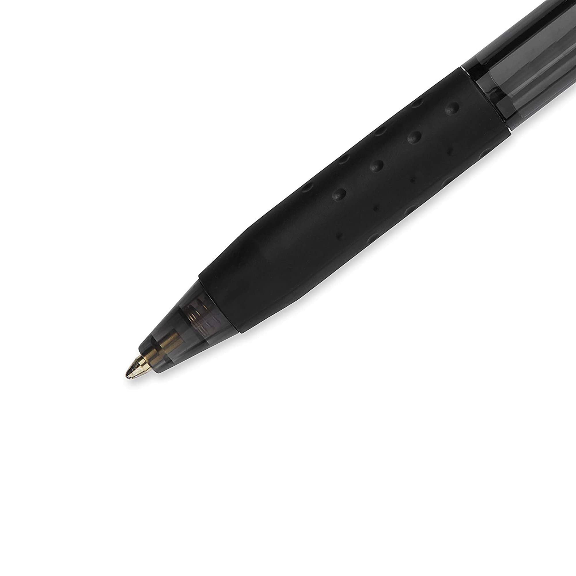 Paper Mate InkJoy 300 RT Retractable Pens, Medium Point, Smooth Writing, Black Ink (Clear, 24 Pack) n7hmr