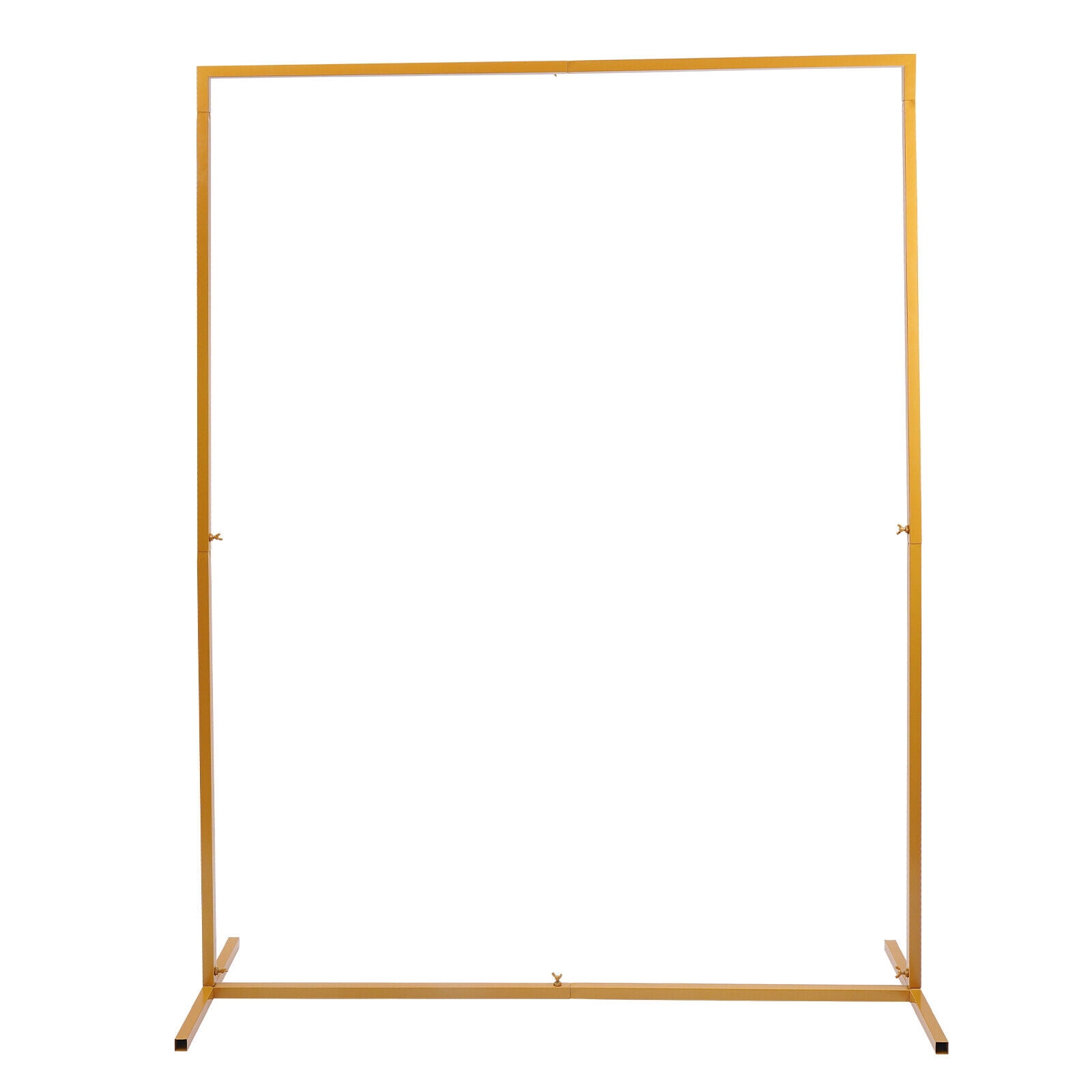 Fetcoi Wedding Arch Backdrop Stand, Heavy-duty Metal Frame for Flowers and Balloons (Gold, 6.6 ft x 4.9 ft) 9ylsw